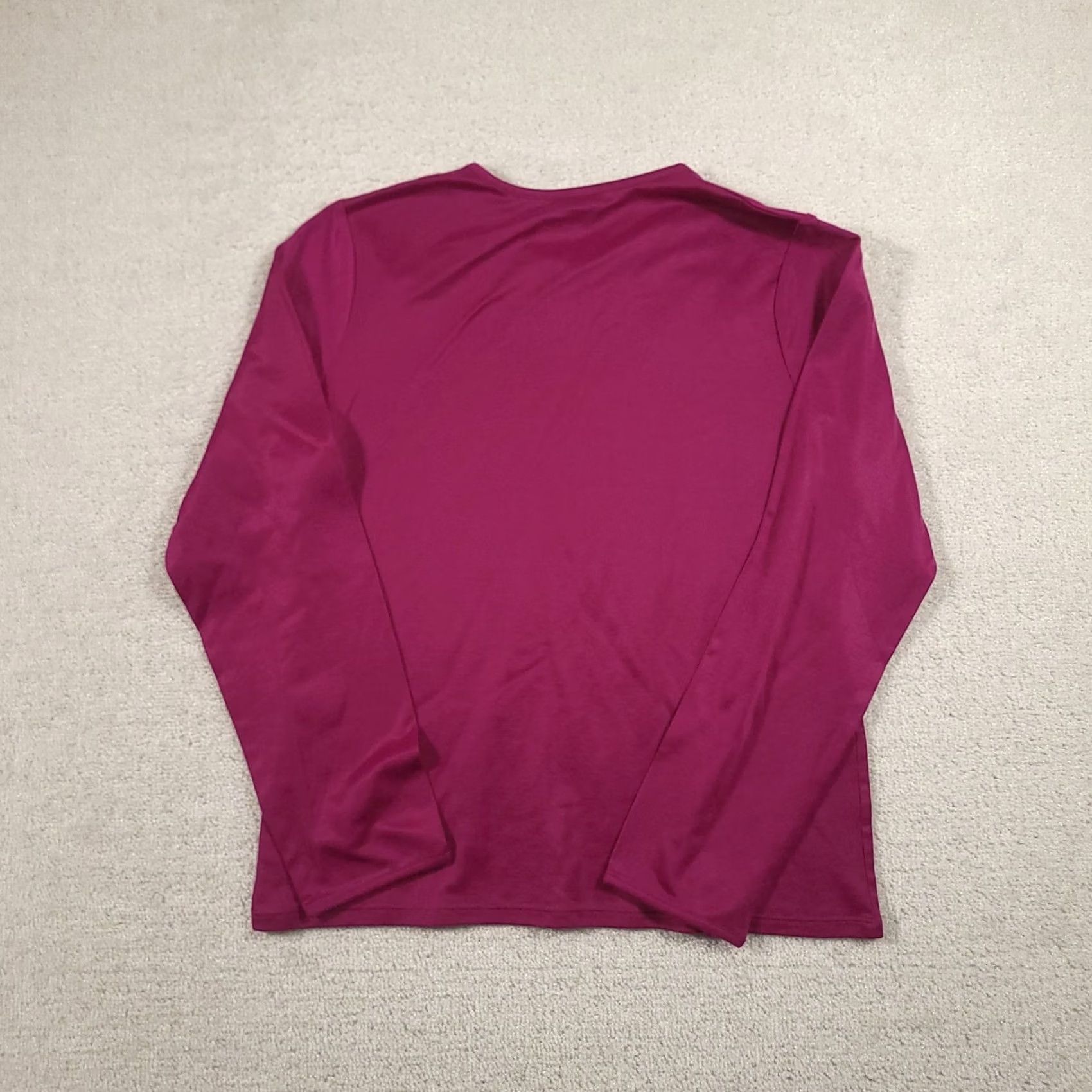 Vintage Chill Chasers CuddlDuds Purple Stretch Long Sleeve Crew Neck Top XL WomensCrewneck Shirt Long Sleeve Pullover Casual Size XL / US 12-14 / IT 48-50 - 7 Thumbnail