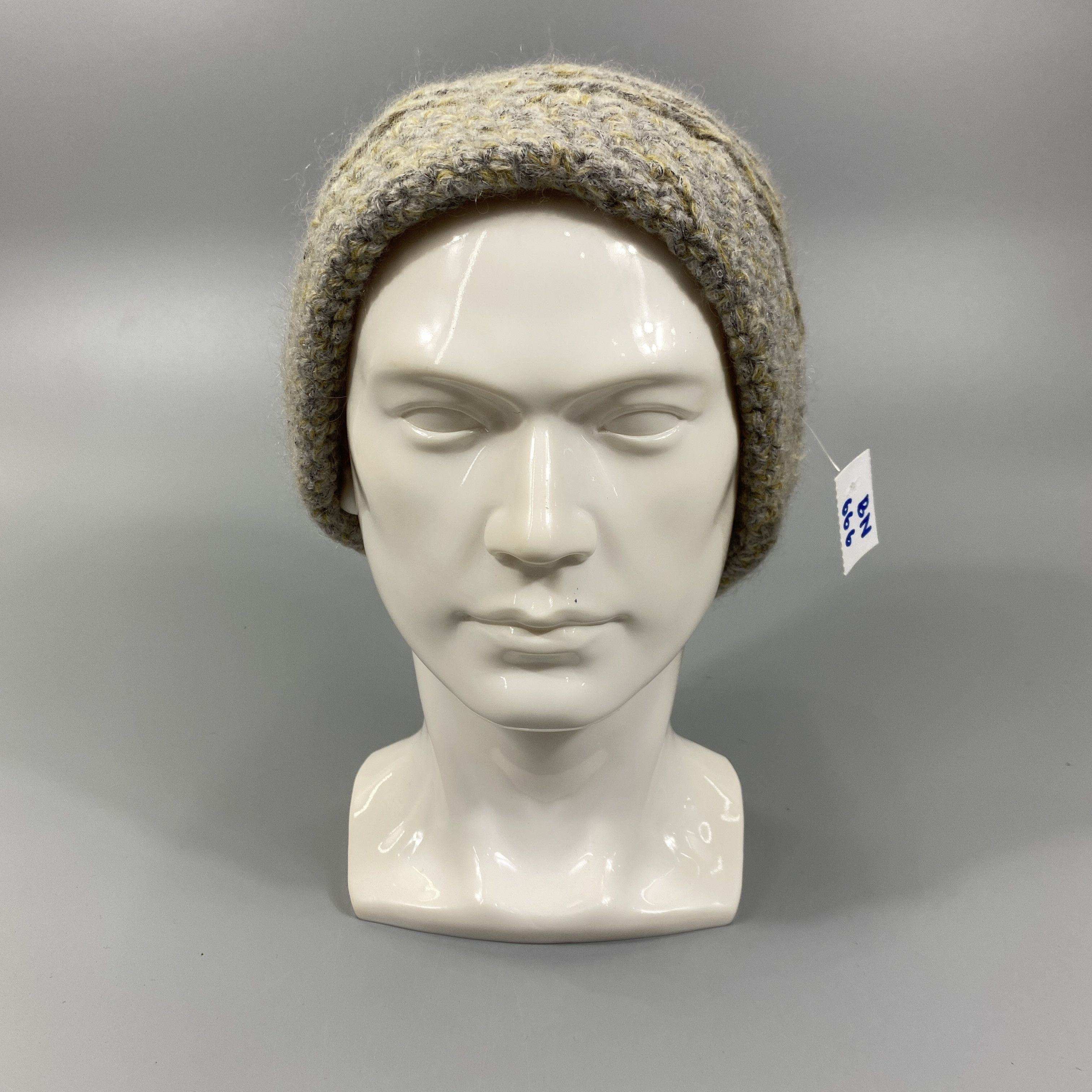 Vintage Brown Knit Snow Cap Hat -BN666 Size ONE SIZE - 2 Thumbnail