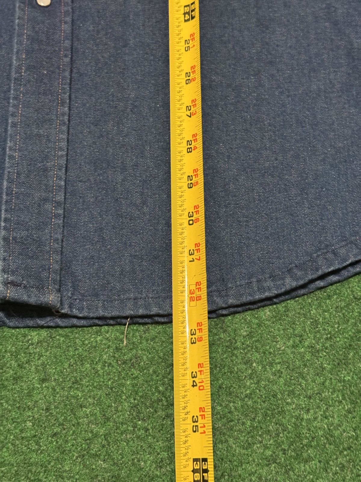 Carhartt Vintage 90s Carhartt Pearl Snap Denim Western XL/XXL Shirt Size US XXL / EU 58 / 5 - 6 Thumbnail