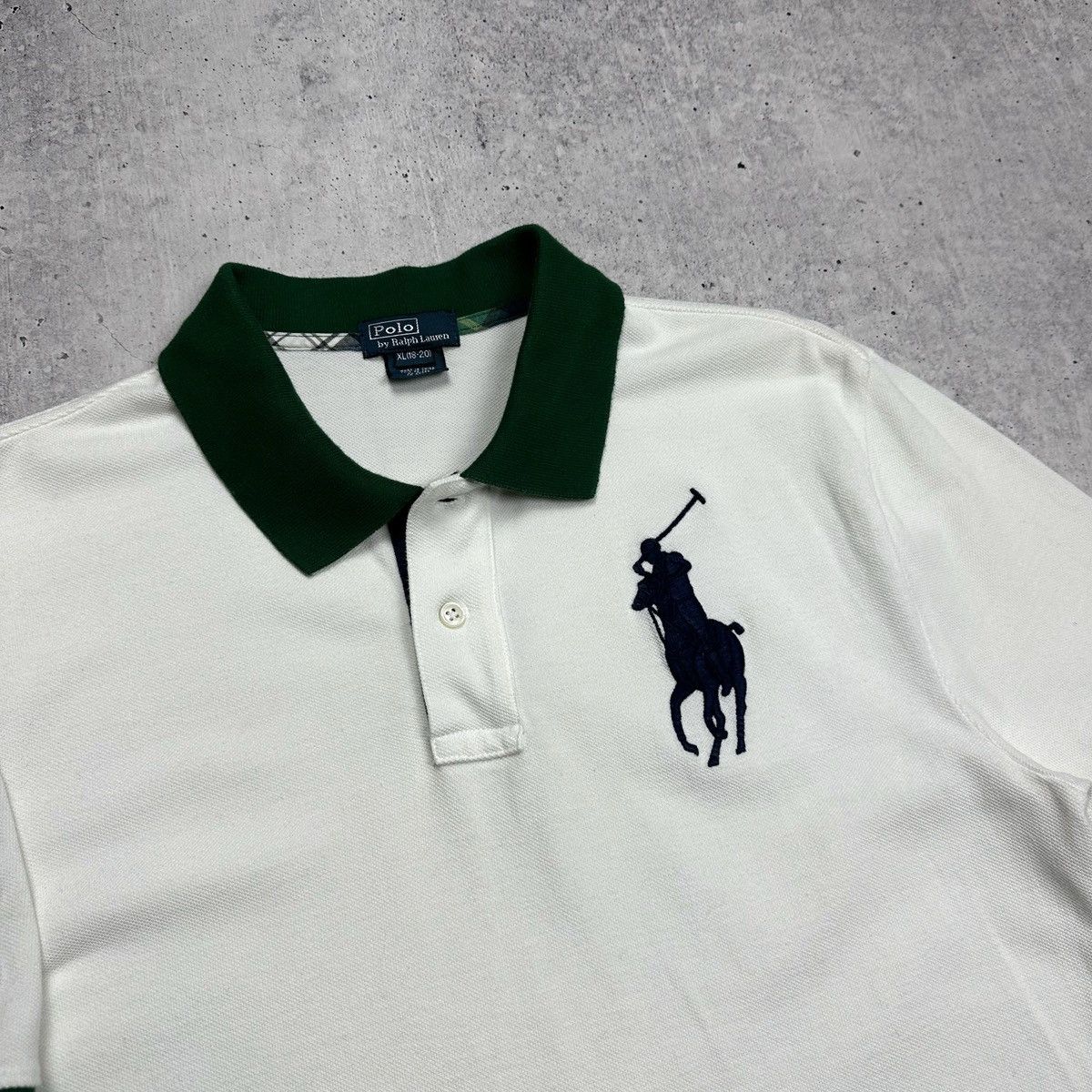 Polo Ralph Lauren × Ralph Lauren Polo Ralph Lauren Big Pony #3 Polo T Shirt White Green Size US M / EU 48-50 / 2 - 4 Thumbnail