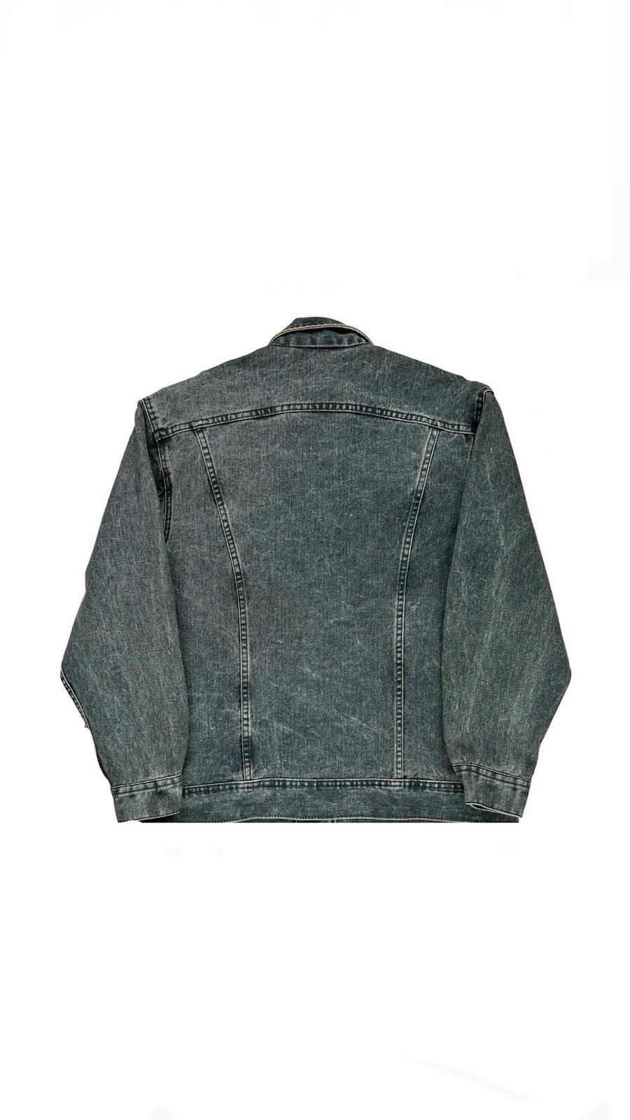 Lee MADE IN USA LEE DENIM JACKET - LARGE GREY COTTON ( 1990’S) Size L / US 10 / IT 46 - 2 Thumbnail