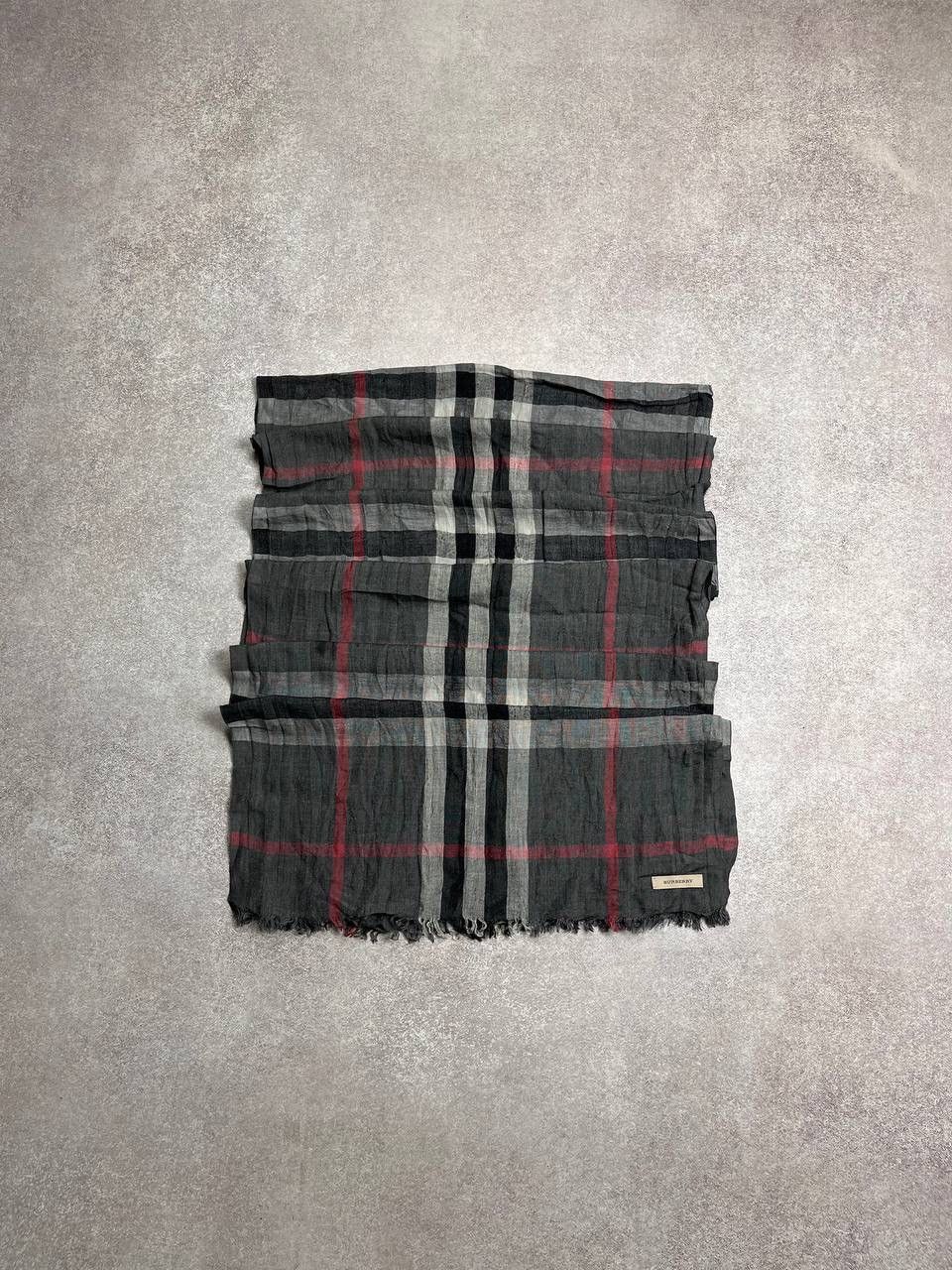 Burberry × Vintage VINTAGE BURBERRY NOVA CHECK GRAY SCARF RARE OS Size ONE SIZE - 3 Thumbnail