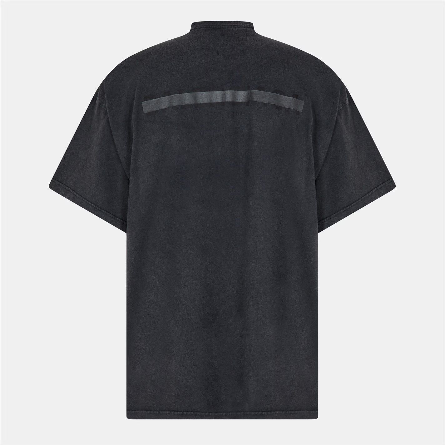 Balenciaga o1g2r1mq0226 Oversized T-Shirt in Washed Black Size US XS / EU 42 / 0 - 2 Thumbnail