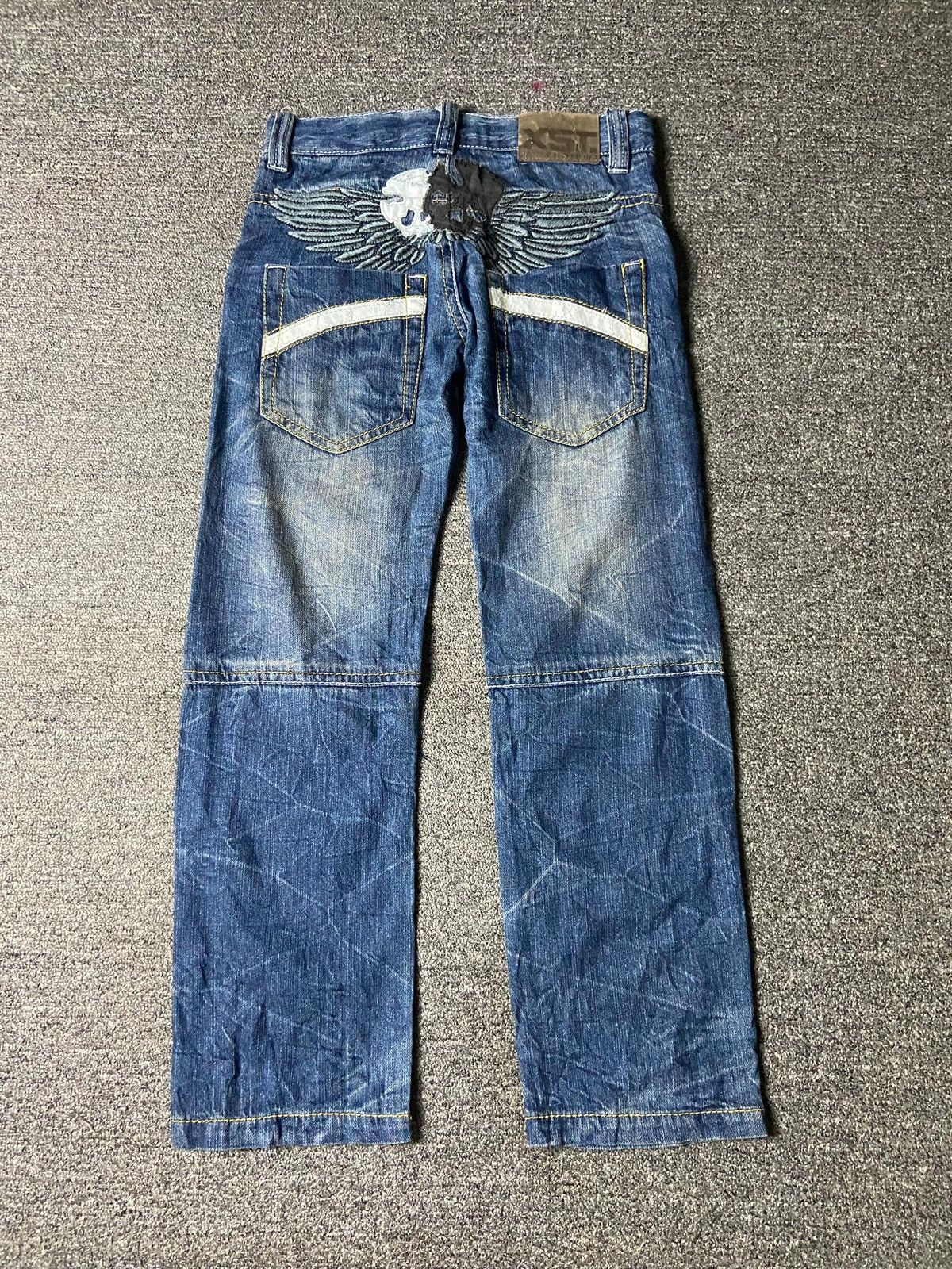 Japanese Brand BA-TSU STUDIO Brand Distressed Jeans (139) Size US 28 / EU 44 - 2 Thumbnail
