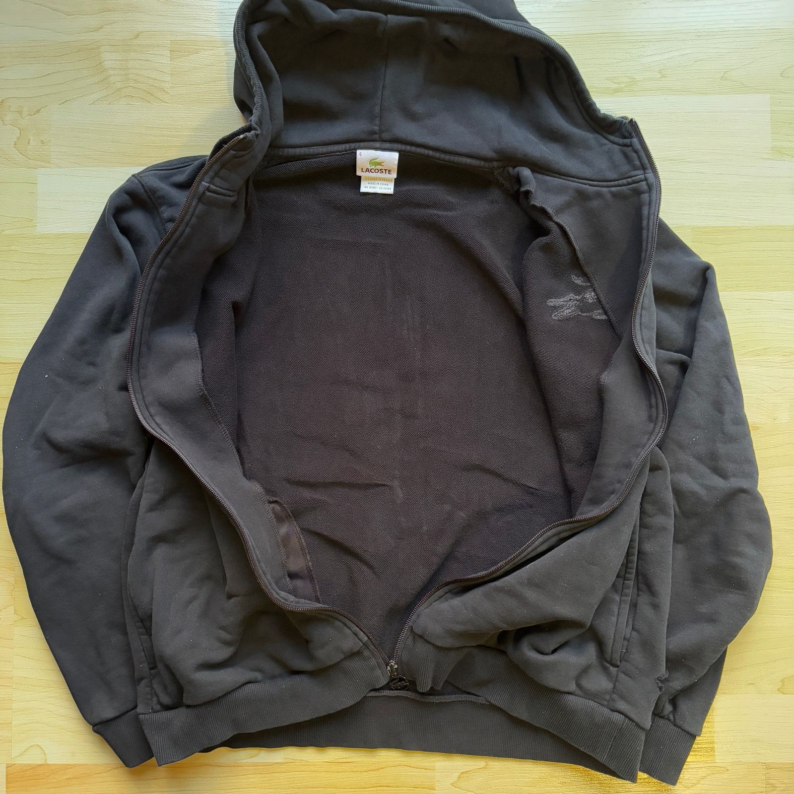 Lacoste Lacoste Black Hoodie Sweatshirt Full Zip Long Sleeve Medium Size US M / EU 48-50 / 2 - 3 Thumbnail