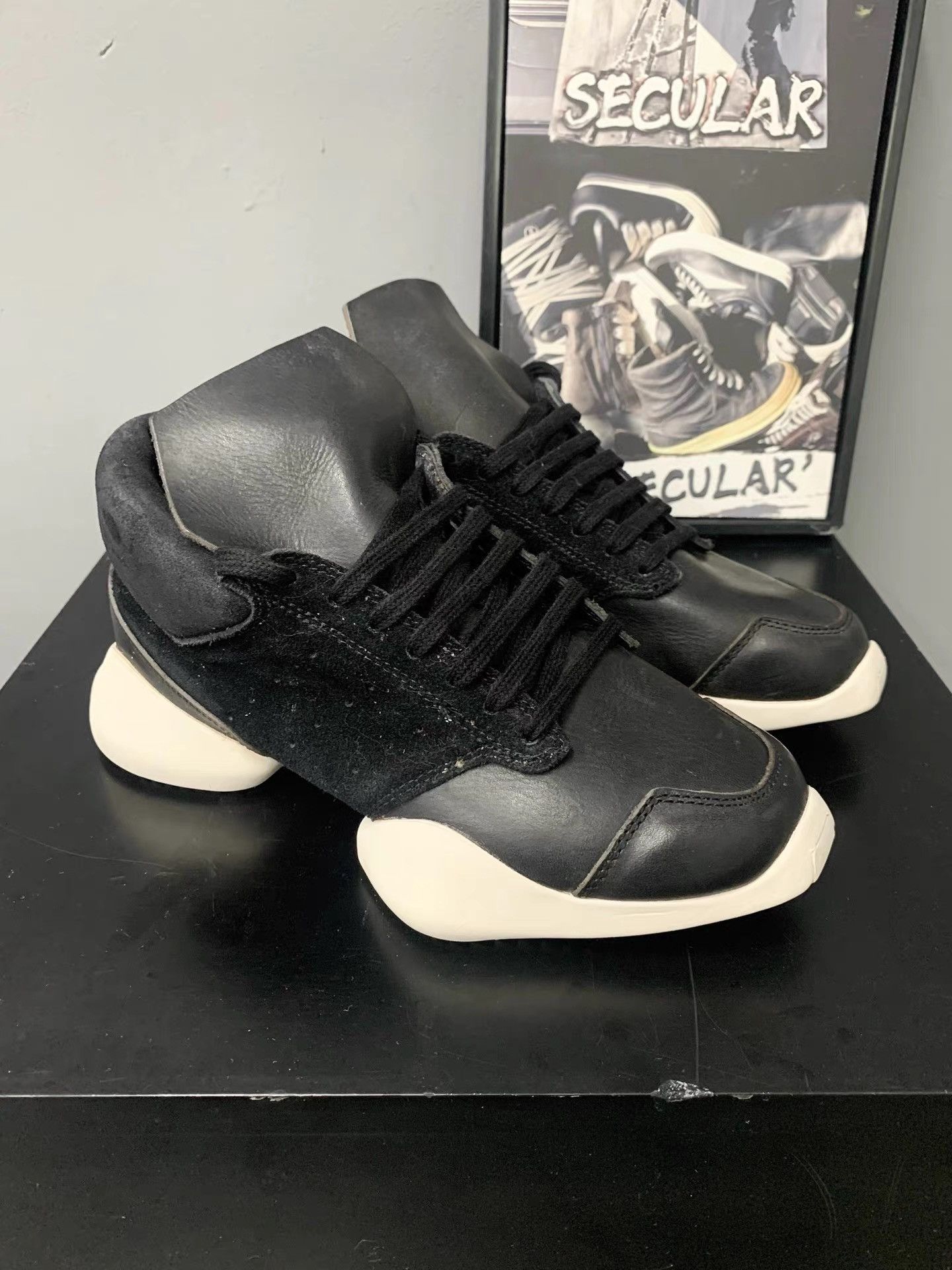 Rick Owens Rick Owens×Adidas Co-branded Hoof Running Shoes K34 Size US 6 / EU 39 - 3 Thumbnail