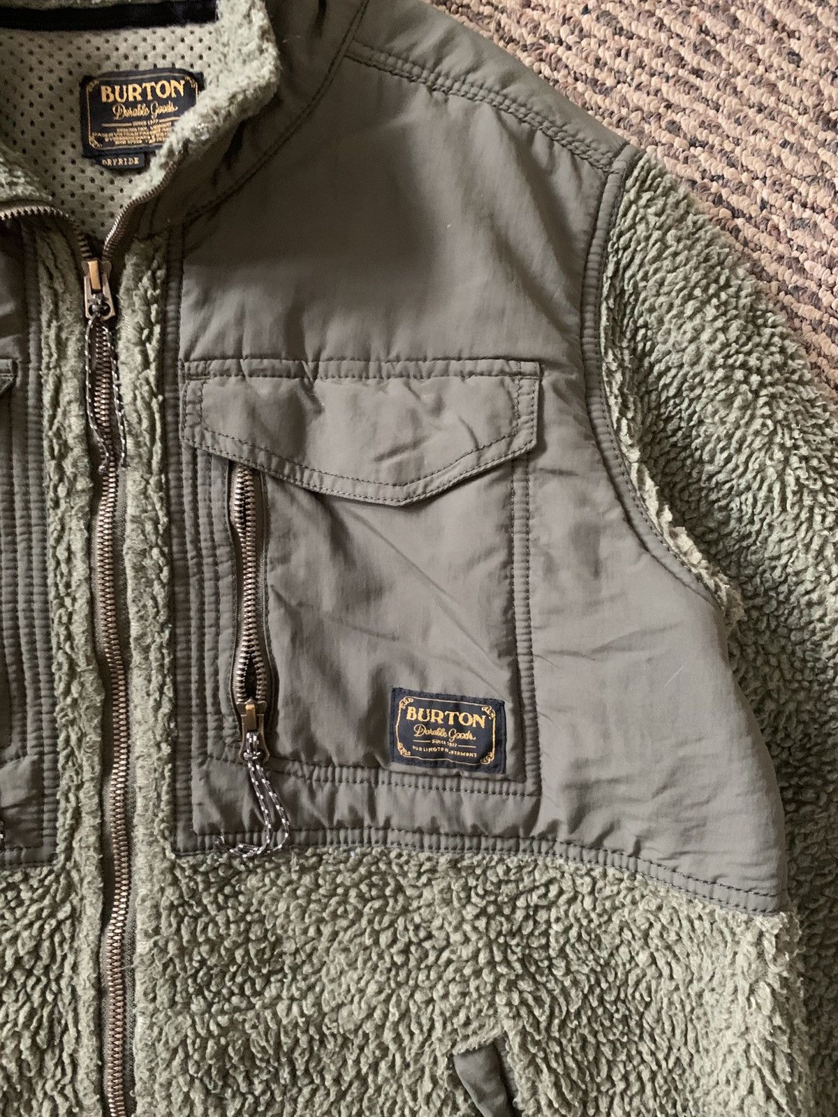 Burton Vintage Burton Bower Durable Goods Zip-Up Fleece Jacket Size US M / EU 48-50 / 2 - 4 Thumbnail
