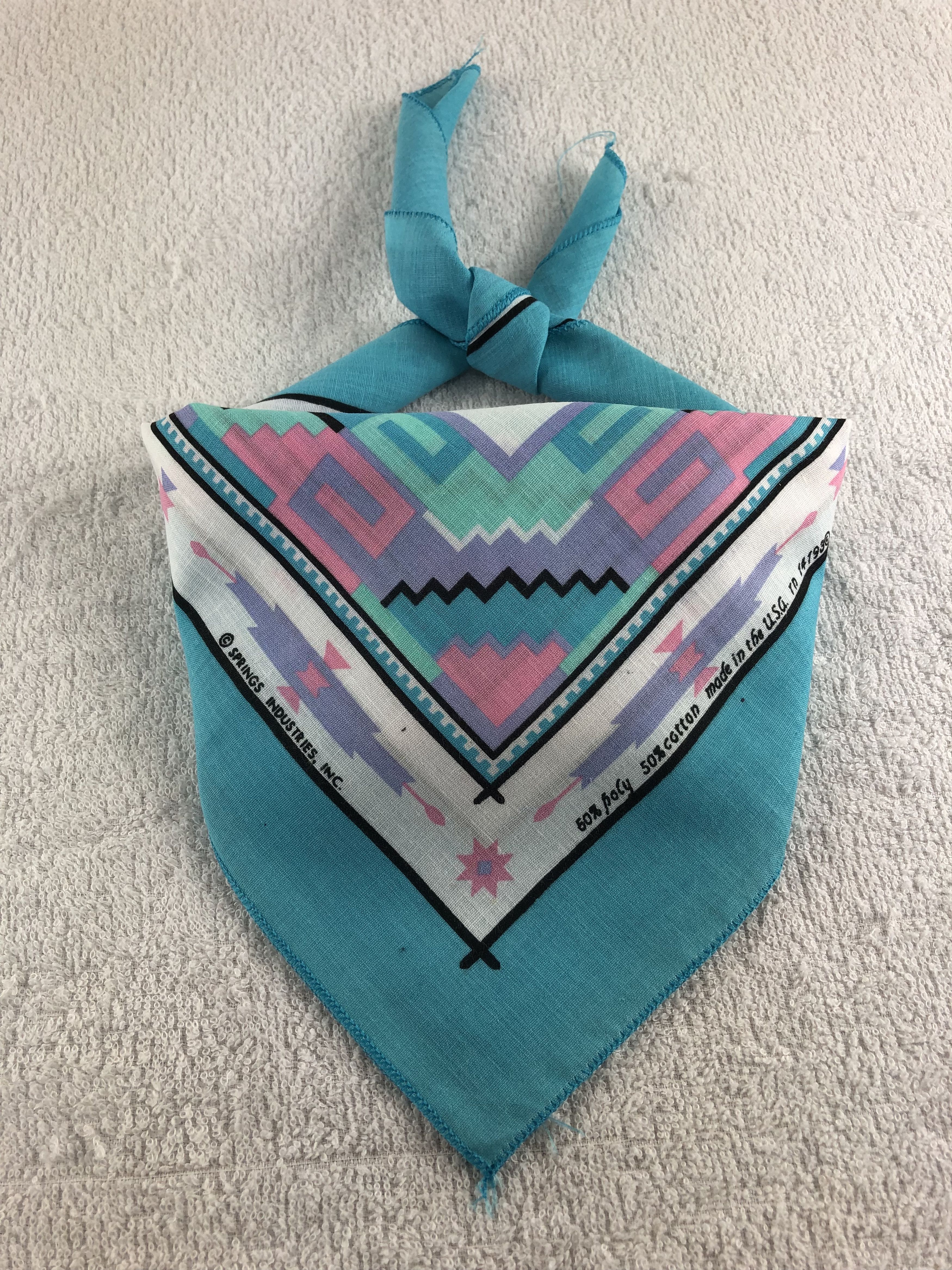 Vintage Paislee Handkerchief / Bandana / Neckerchief C291 Size ONE SIZE - 1 Thumbnail