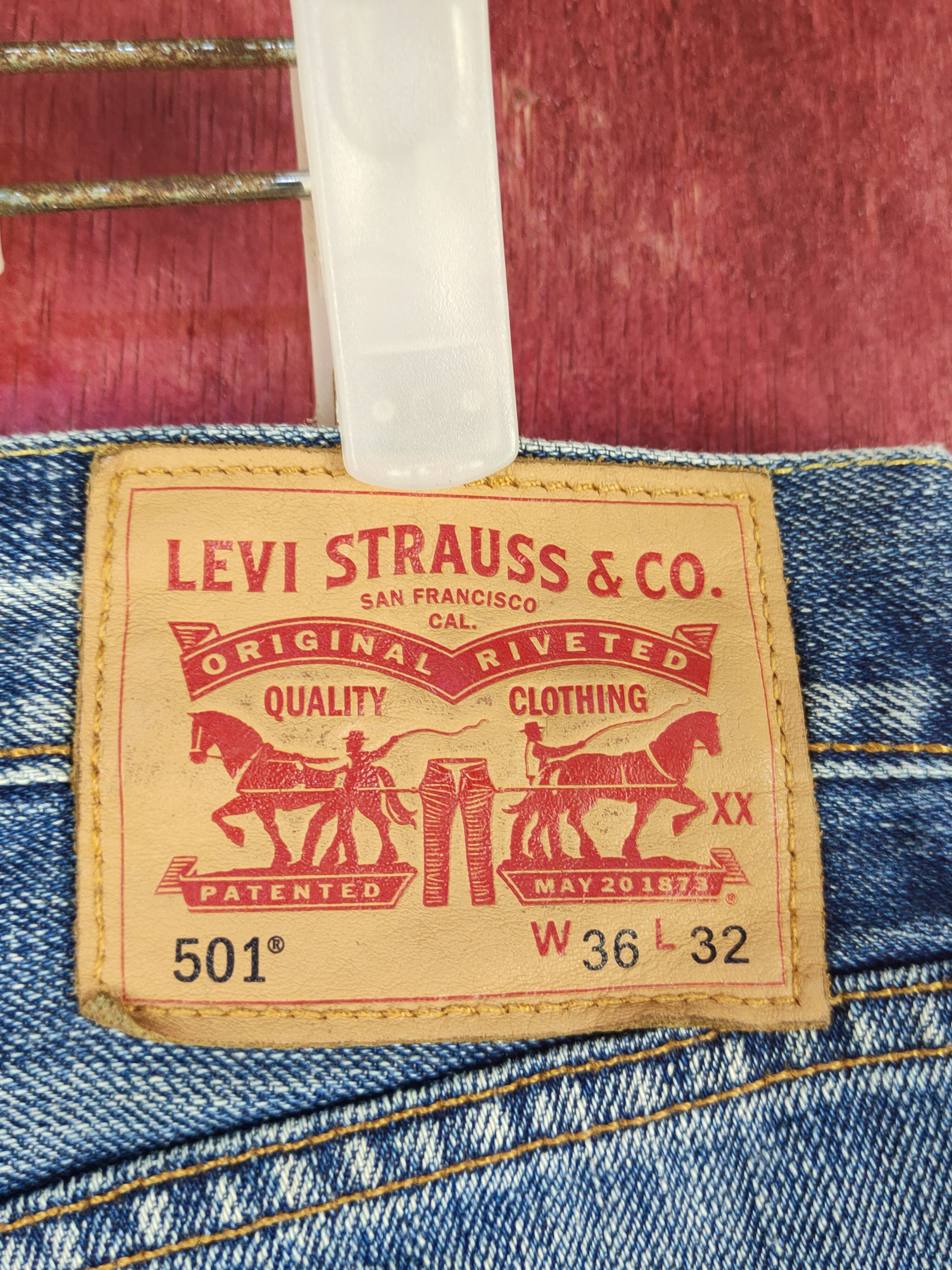 Levi's Levi's Blue Distressed Ripped Jeans #S1881 Size US 36 / EU 52 - 8 Thumbnail