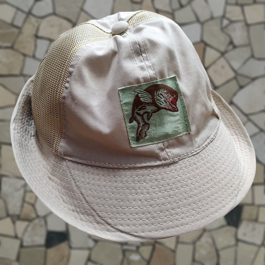 Vintage Karisma Bucket Hat M Beige Outdoor Fish Golf Fishing Summer Unisex Adults Size ONE SIZE - 1 Thumbnail