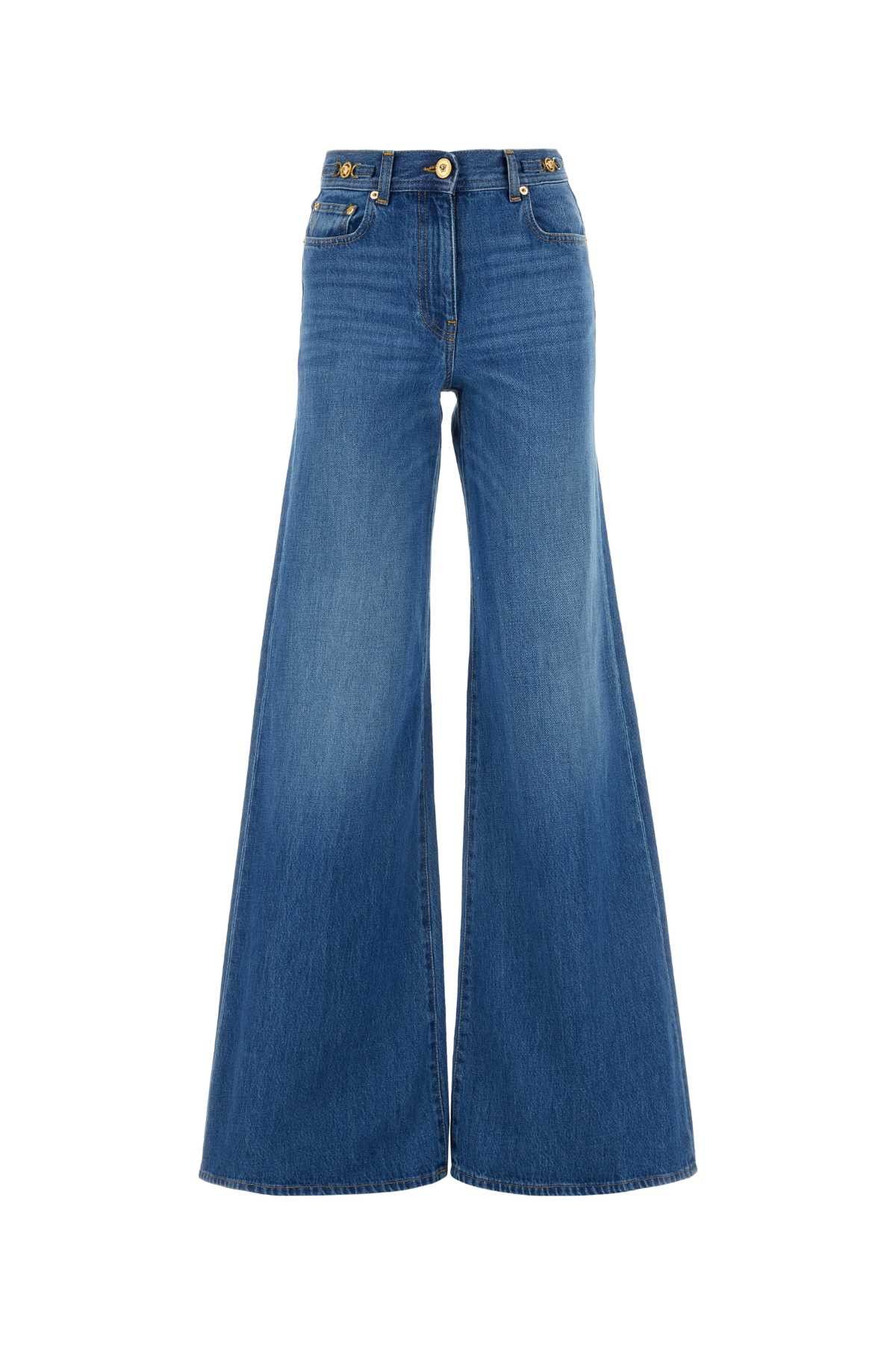 image of Versace Denim Jeans in Blue, Women's (Size 26)
