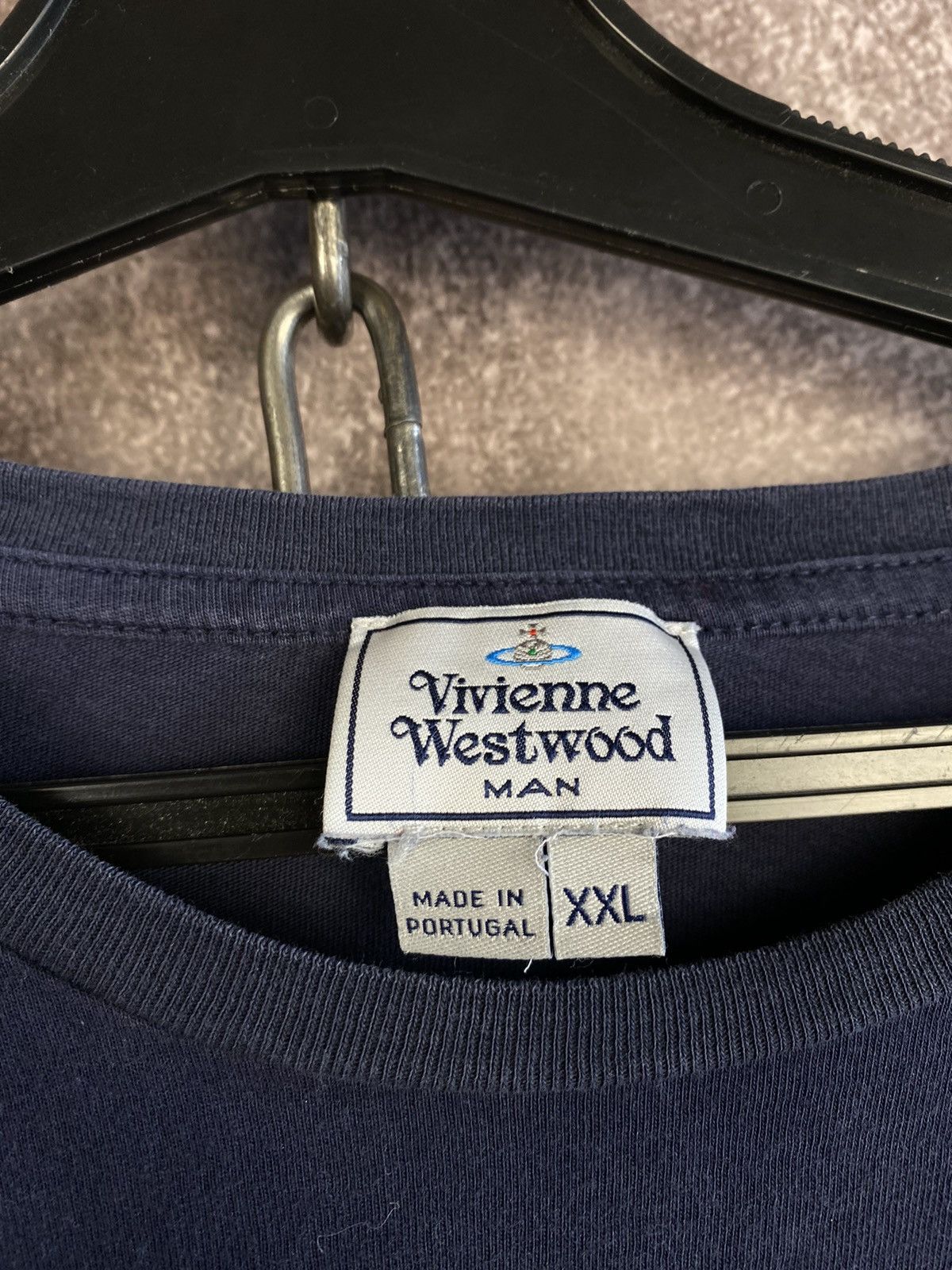Vintage × Vivienne Westwood Vivienne Westwood T Shirt Faded Blue T Shirt Mini Logo Y2k Size US XXL / EU 58 / 5 - 5 Thumbnail