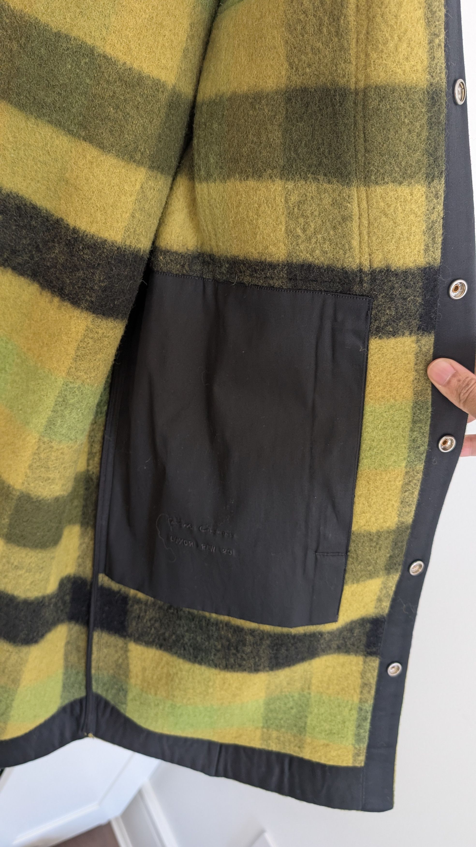 Rick Owens Rick Owens Luxor FW23 oversized coat/overshirt in Acid Plaid Size US S / EU 44-46 / 1 - 5 Thumbnail