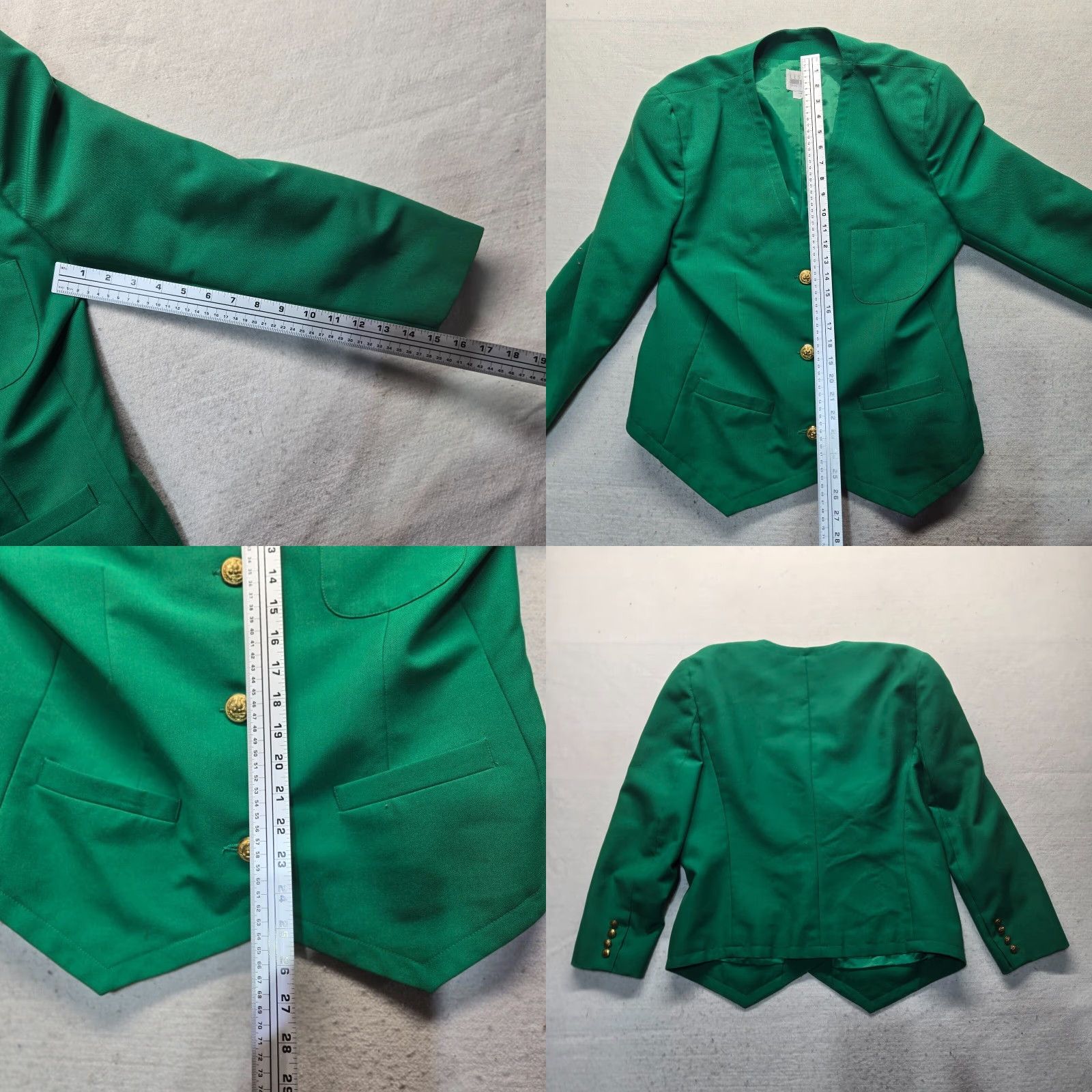 Vintage Vintage Leslie Fay Green Jacket Coat Long Sleeve Adult Women's Size 16 Size XXL / US 16-18 / IT 52-54 - 8 Thumbnail