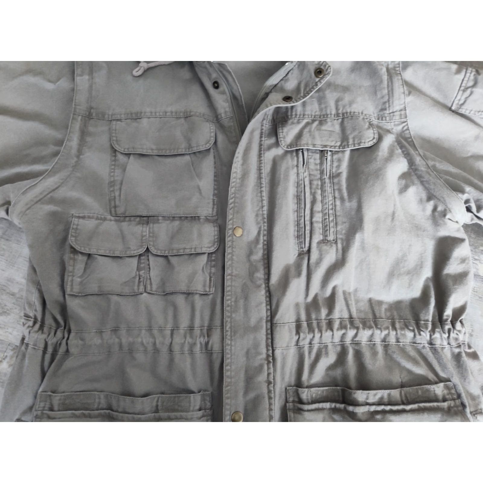Orvis Vtg Orvis Mens Safari Fishing Military Utility Jacket Olive Green XL Packed Hood Size US XL / EU 56 / 4 - 5 Thumbnail