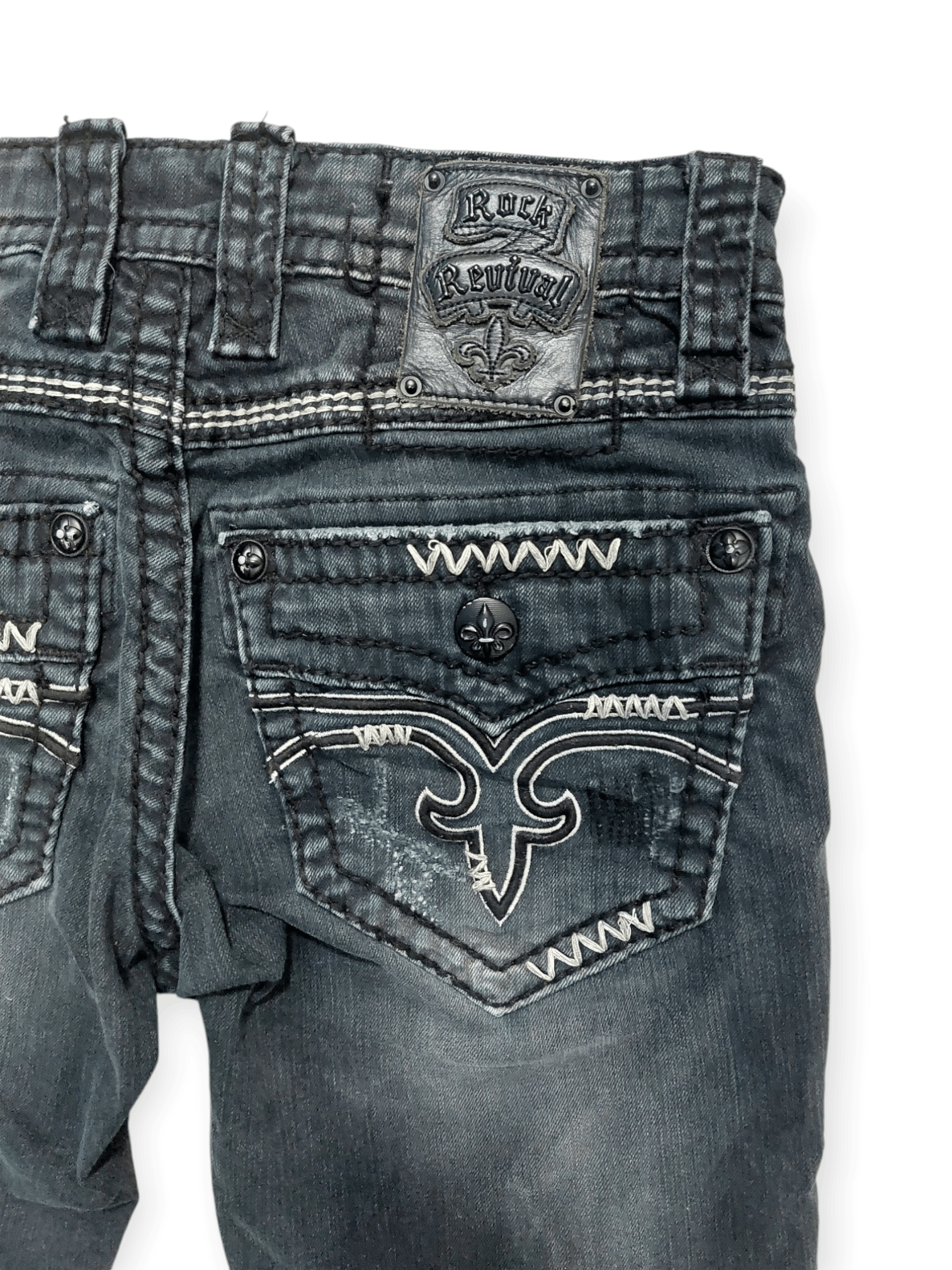 Rock Revival Flare💥 Vintage Punk Rock Revival Jeans Size US 30 / EU 46 - 18 Thumbnail