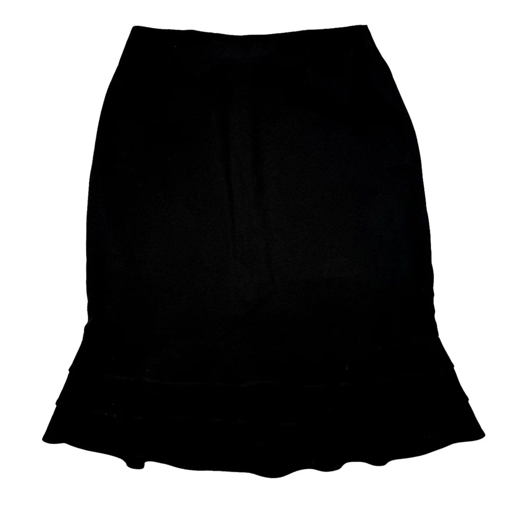 Ann Taylor Ann Taylor Skirt Women's Knee Length Flare Pleated Black Size 4 Size 27" / US 4 / IT 40 - 3 Thumbnail