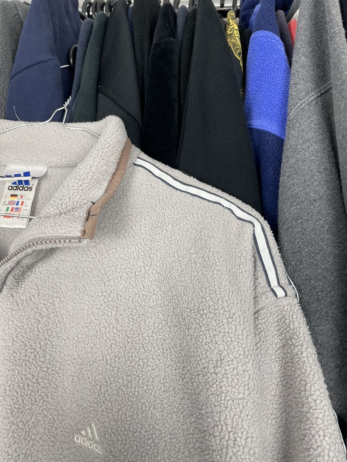 Adidas × Vintage Adidas vintage 90s fleece logo retro sweatshirt Size US XL / EU 56 / 4 - 6 Thumbnail