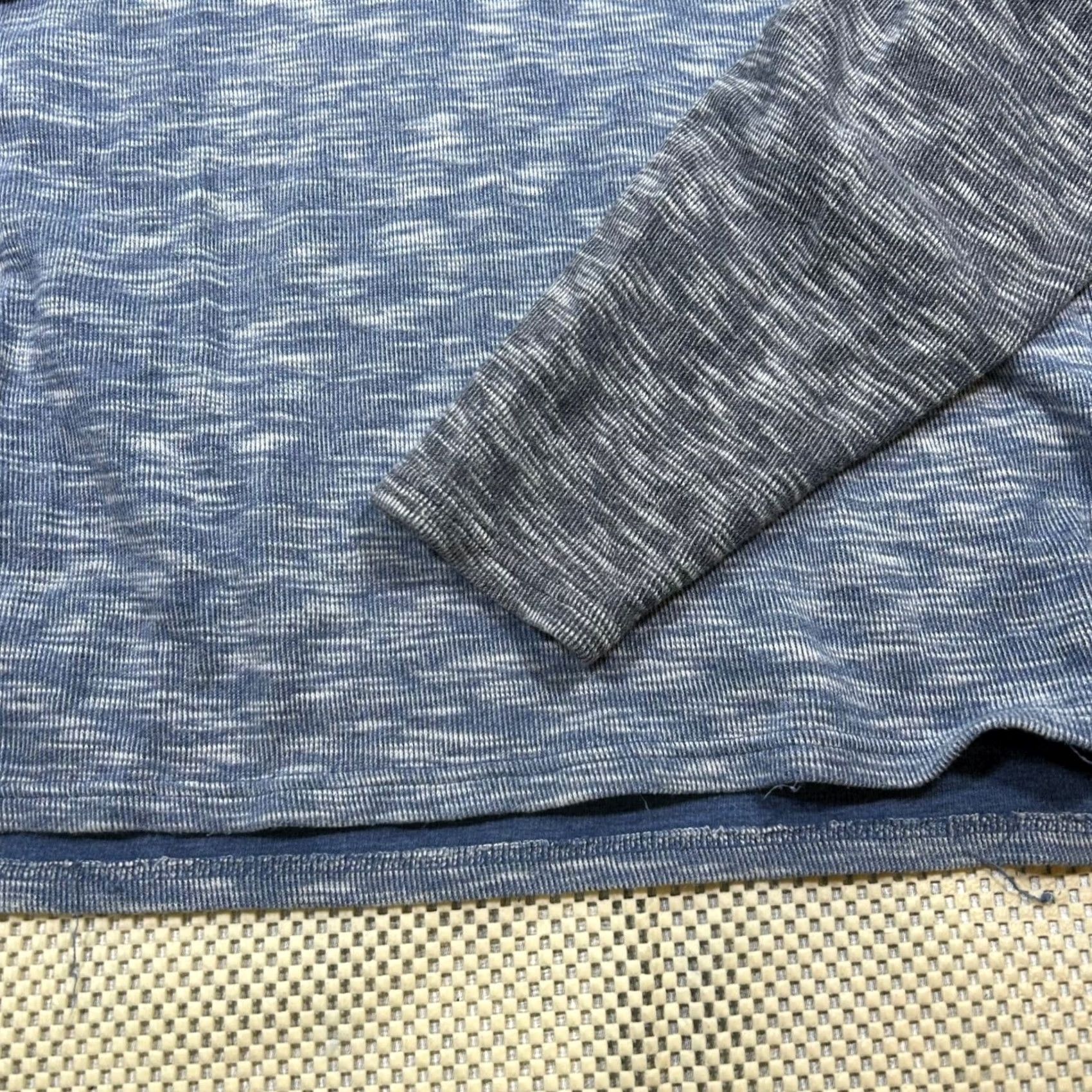Lucky Brand Lucky Brand Henley Shirt Long Sleeve Raglan Knit Top Blue Womens XL Size XL / US 12-14 / IT 48-50 - 4 Thumbnail
