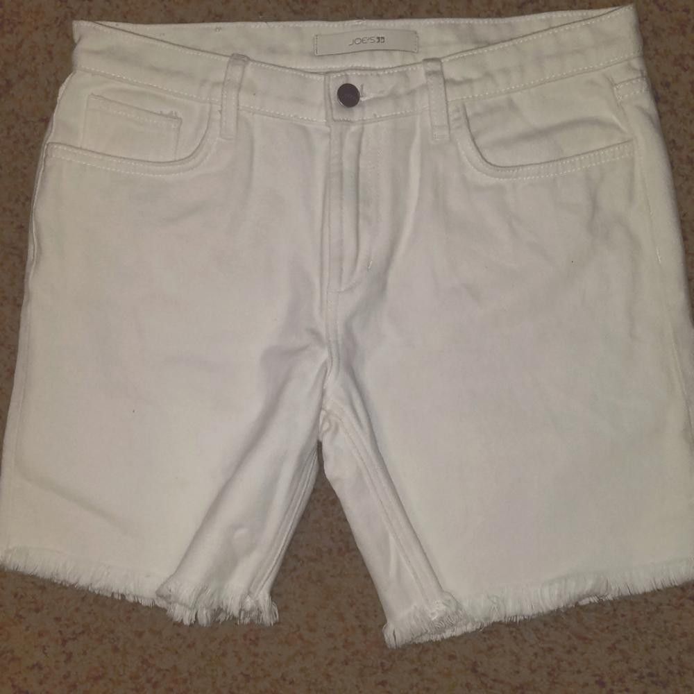 Designer Joe's Jean's White Jean Shorts Size 28 Size 28" / US 6 / IT 42 - 2 Thumbnail