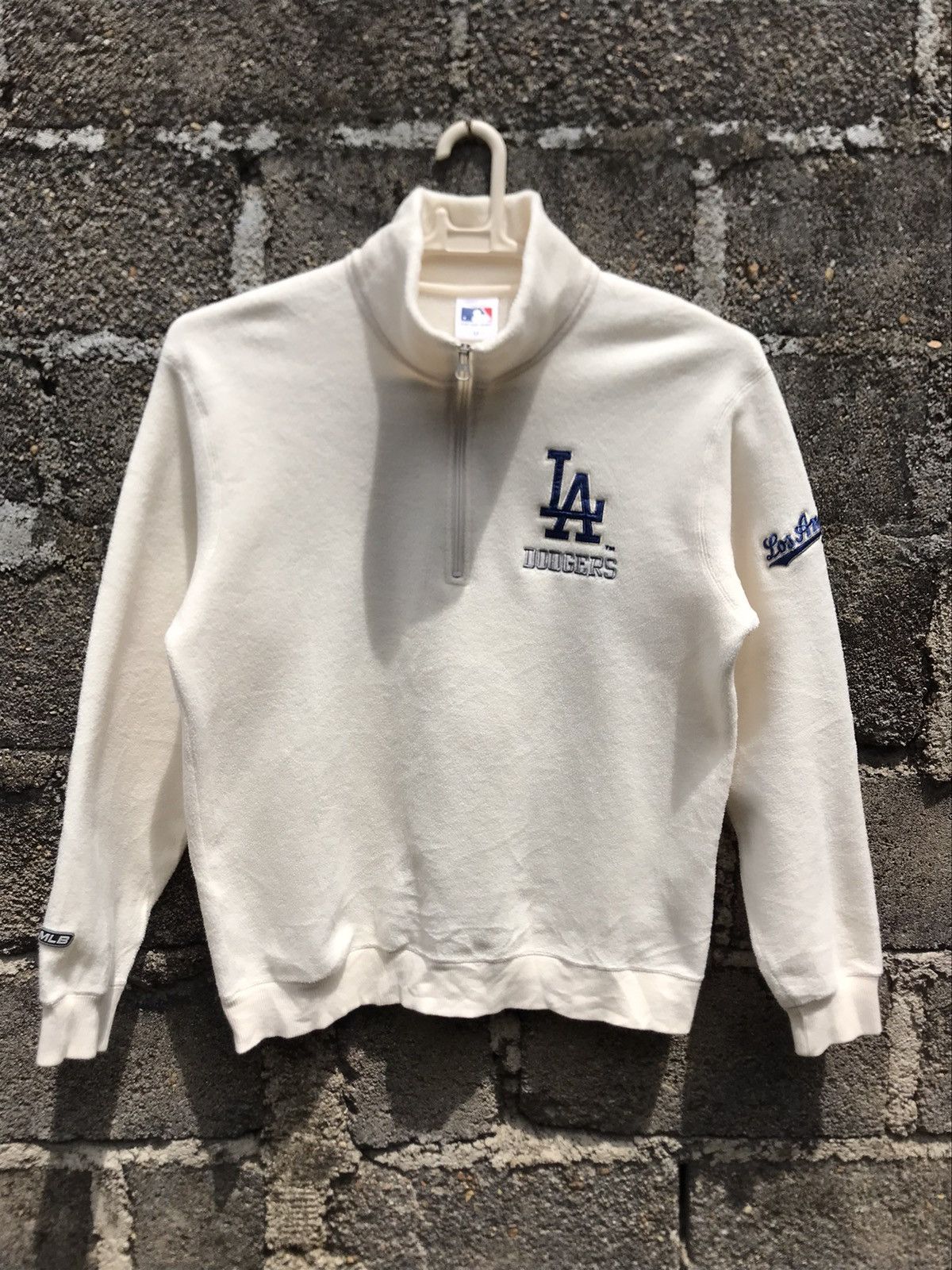 MLB LA Dodgers Half Zipper Sweatshirt Fleece