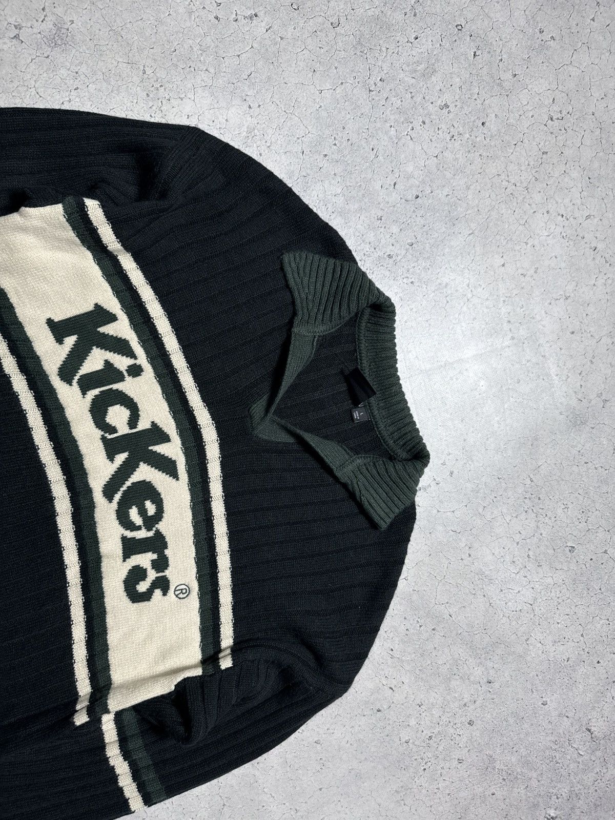 Kickers Kickers Vintage 90’s Knitted Sweater Big Logo Size L Size US L / EU 52-54 / 3 - 4 Thumbnail