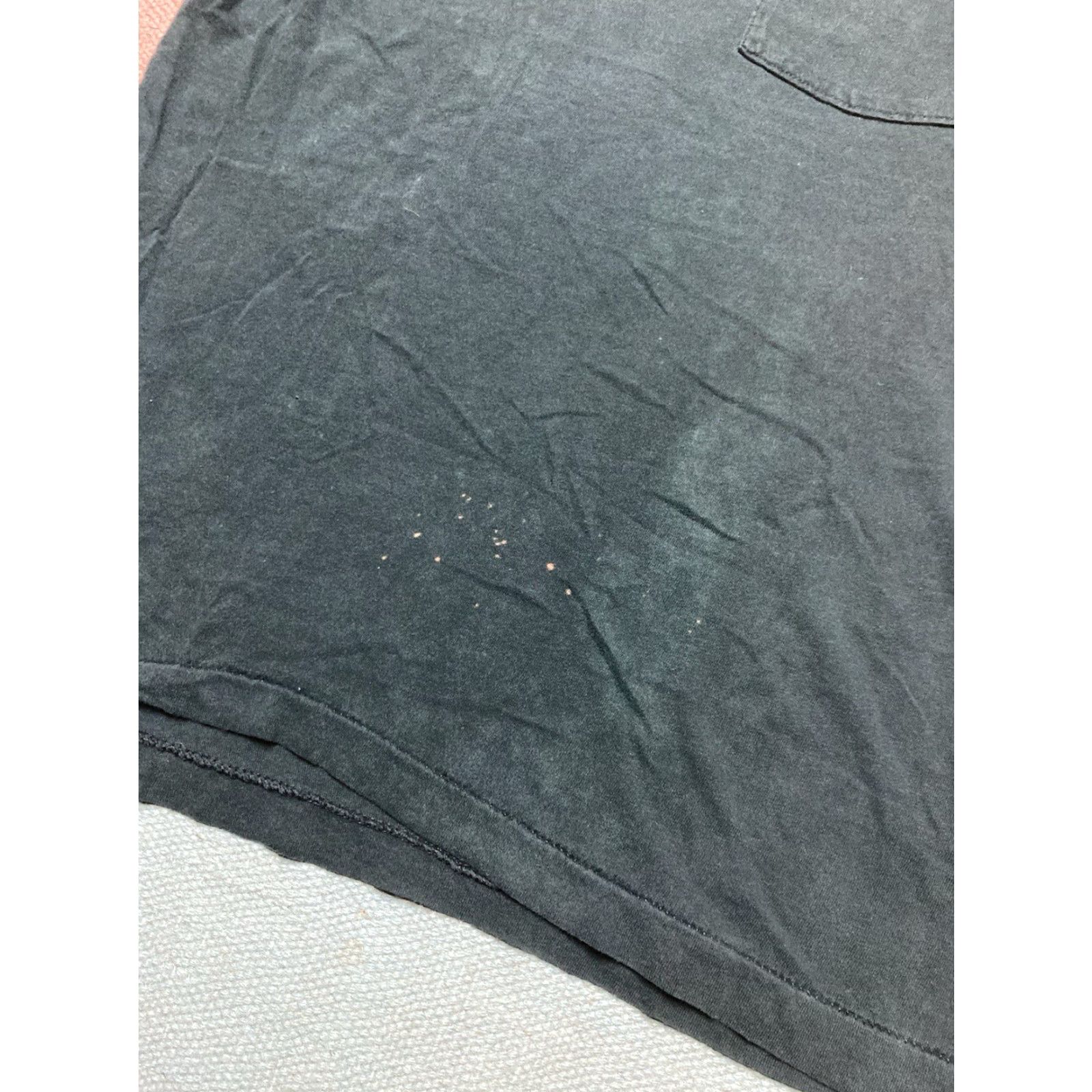 Fruit Of The Loom VINTAGE 80s Fruit of the Loom T-Shirt Pocket Black Cotton Men M Size US M / EU 48-50 / 2 - 2 Thumbnail