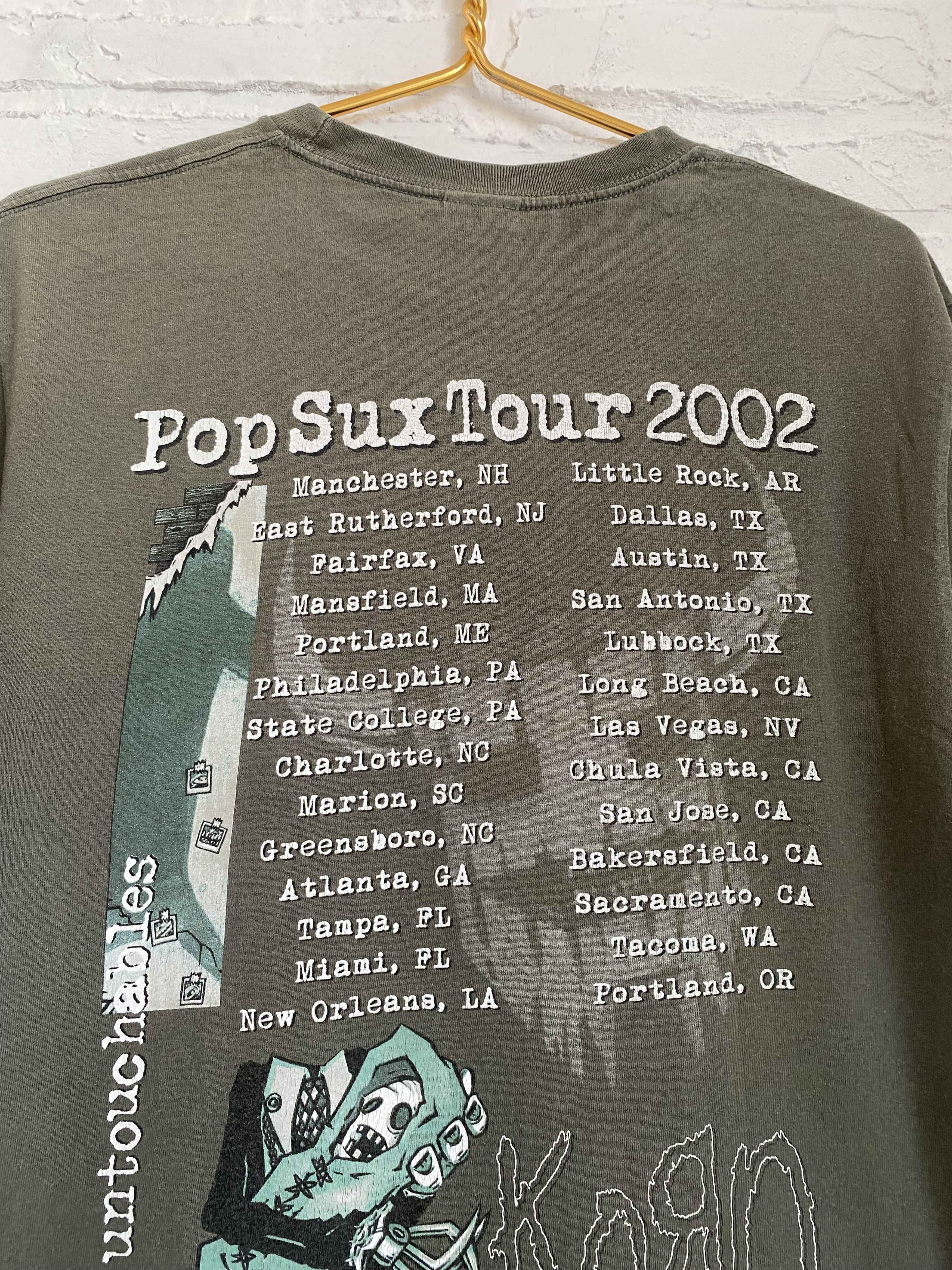 Band Tees × Vintage Vintage 2002 Korn pop sux tour tee Size US M / EU 48-50 / 2 - 3 Thumbnail