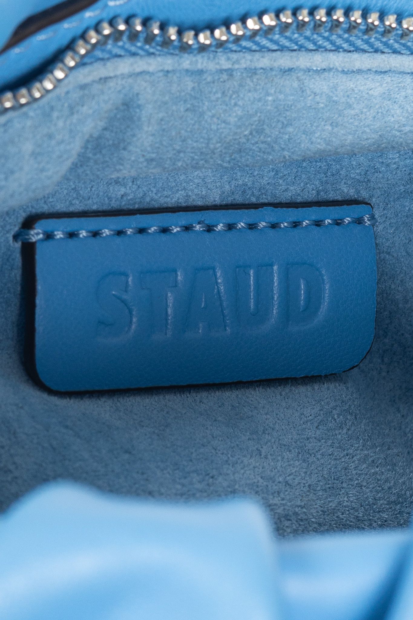 Staud STAUD Bean Marine Ruched-Leather Convertible Mini Bag Size ONE SIZE - 10 Thumbnail
