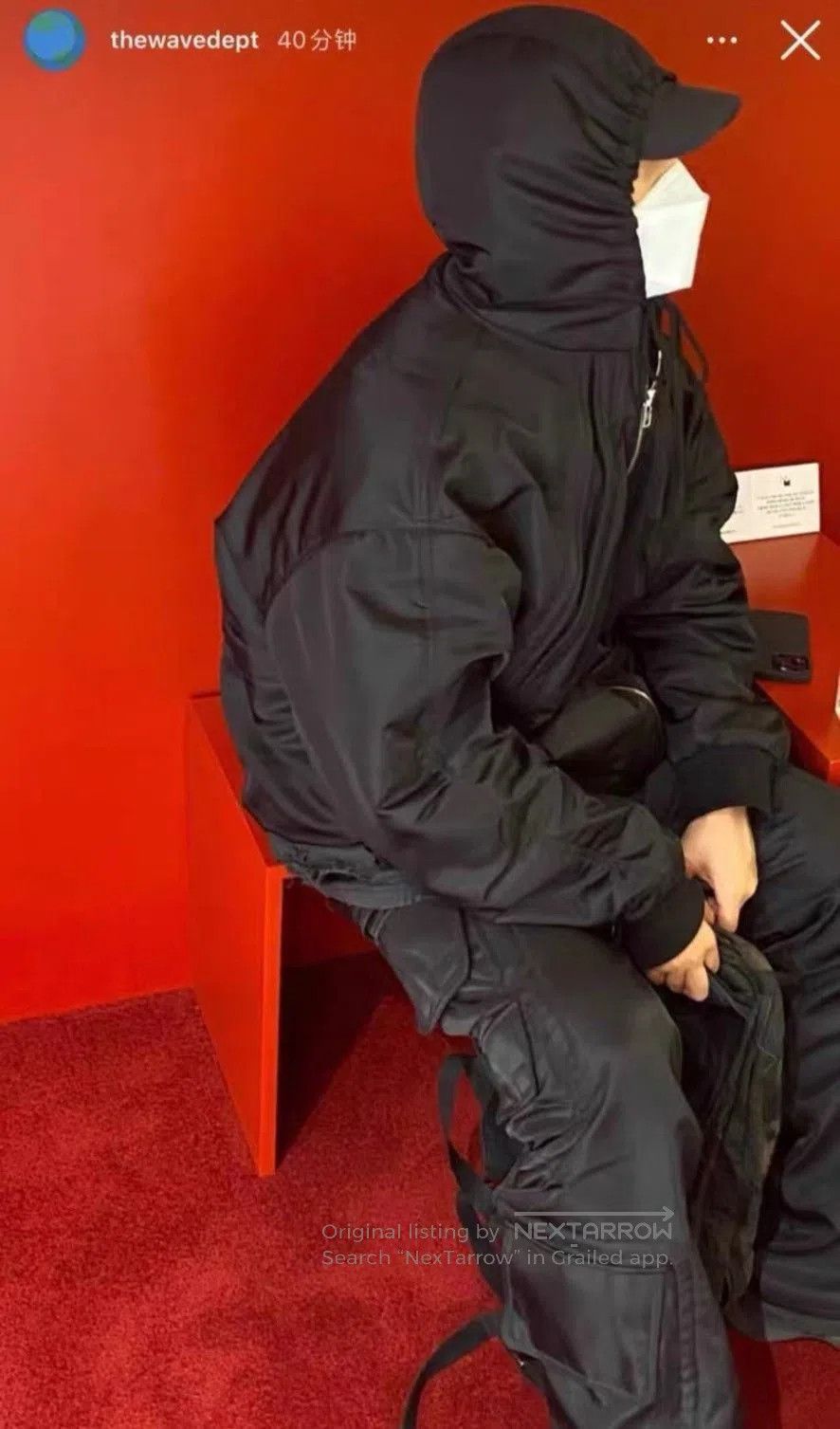 Balenciaga Balenciaga Nylon Satin Zip Hooded Jacket. Size US S / EU 44-46 / 1 - 7 Thumbnail
