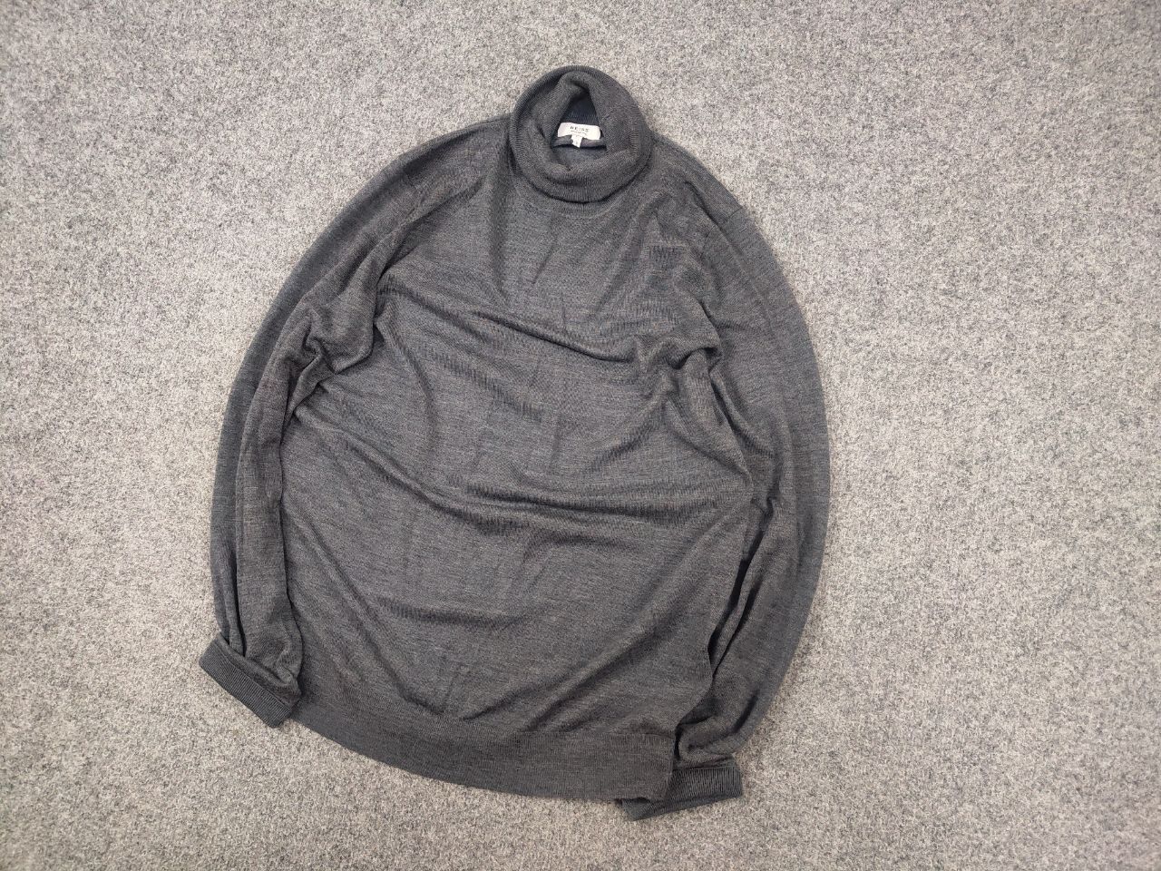 Reiss Reiss merino wool light gray Roll Neck knit Jumper Sweater Size US L / EU 52-54 / 3 - 4 Thumbnail
