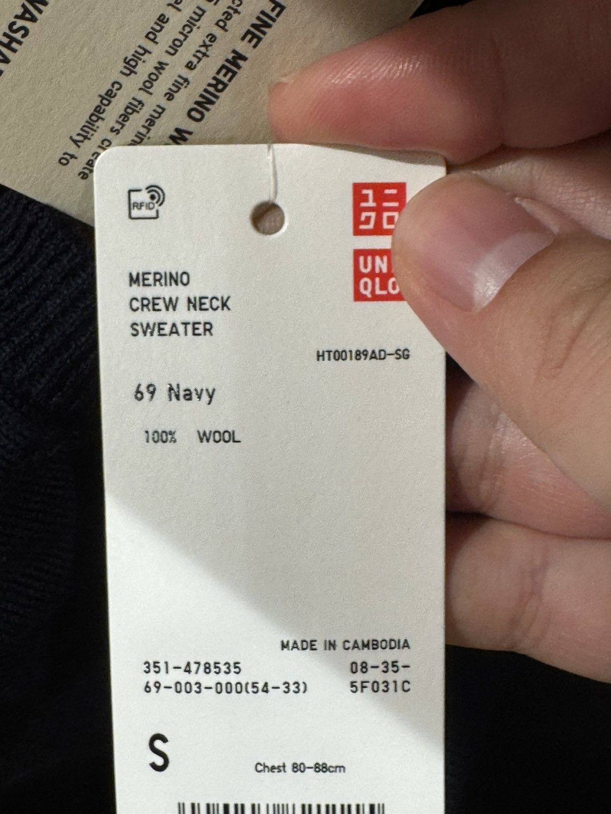 Uniqlo Uniqlo Merino Crew Neck Sweater Size US S / EU 44-46 / 1 - 12 Thumbnail