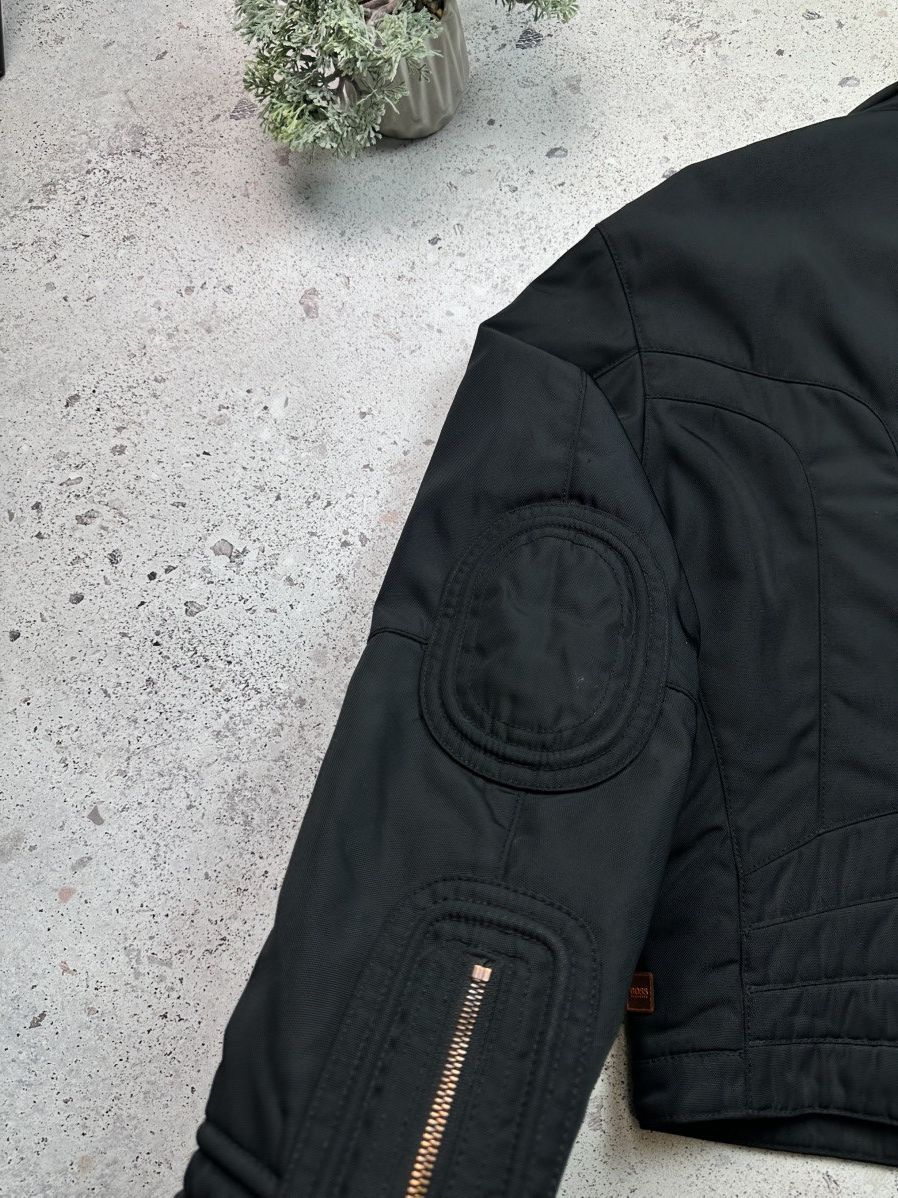 Hugo Boss × Vintage HUGO BOSS Motorcycle Jacket Solid Coats, Jackets & Vests Size US M / EU 48-50 / 2 - 13 Thumbnail