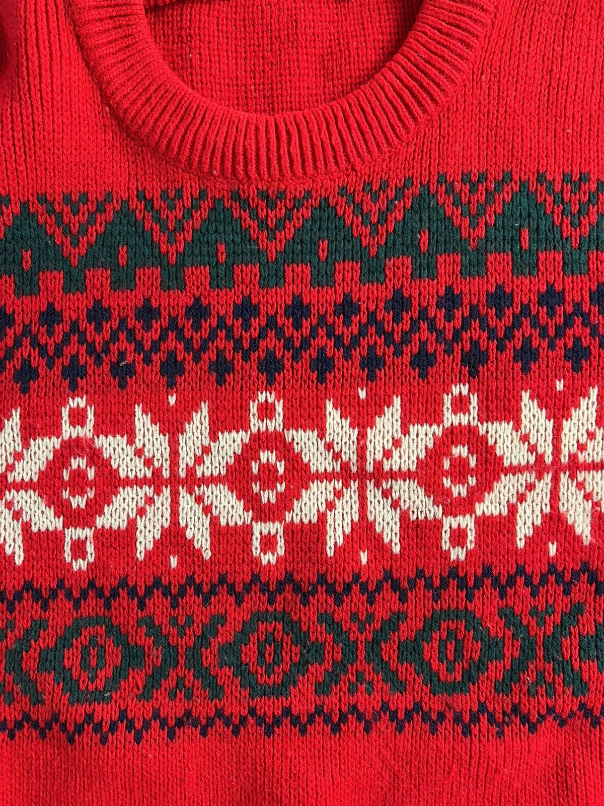 Vintage VINTAGE COSBY PATTERN KNIT RED Size US L / EU 52-54 / 3 - 4 Thumbnail