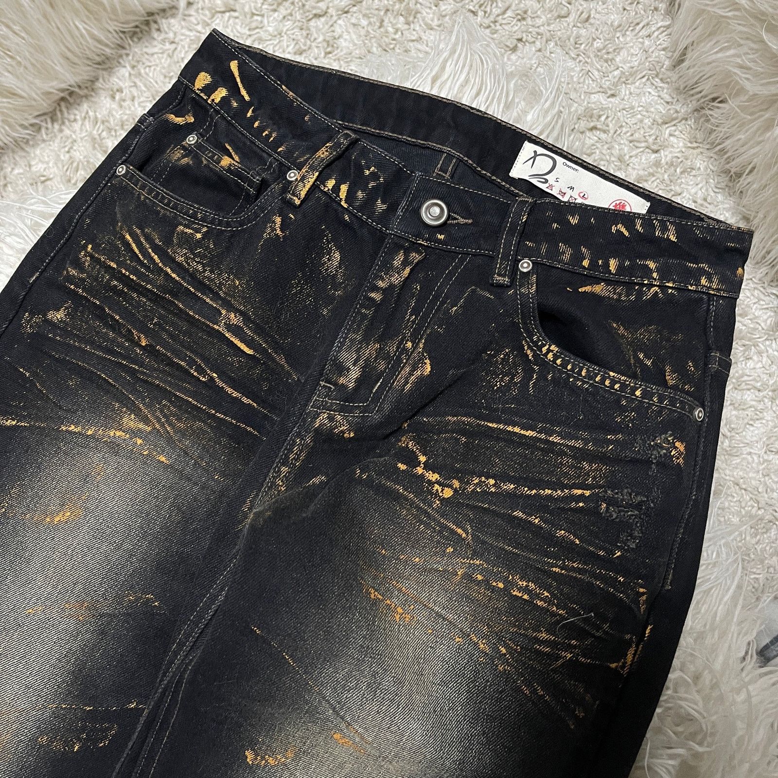 Hysteric Glamour Vintage Japanese Brand Faded Low-rise Bootcut Denim Jeans Size 30" / US 8 / IT 44 - 12 Thumbnail