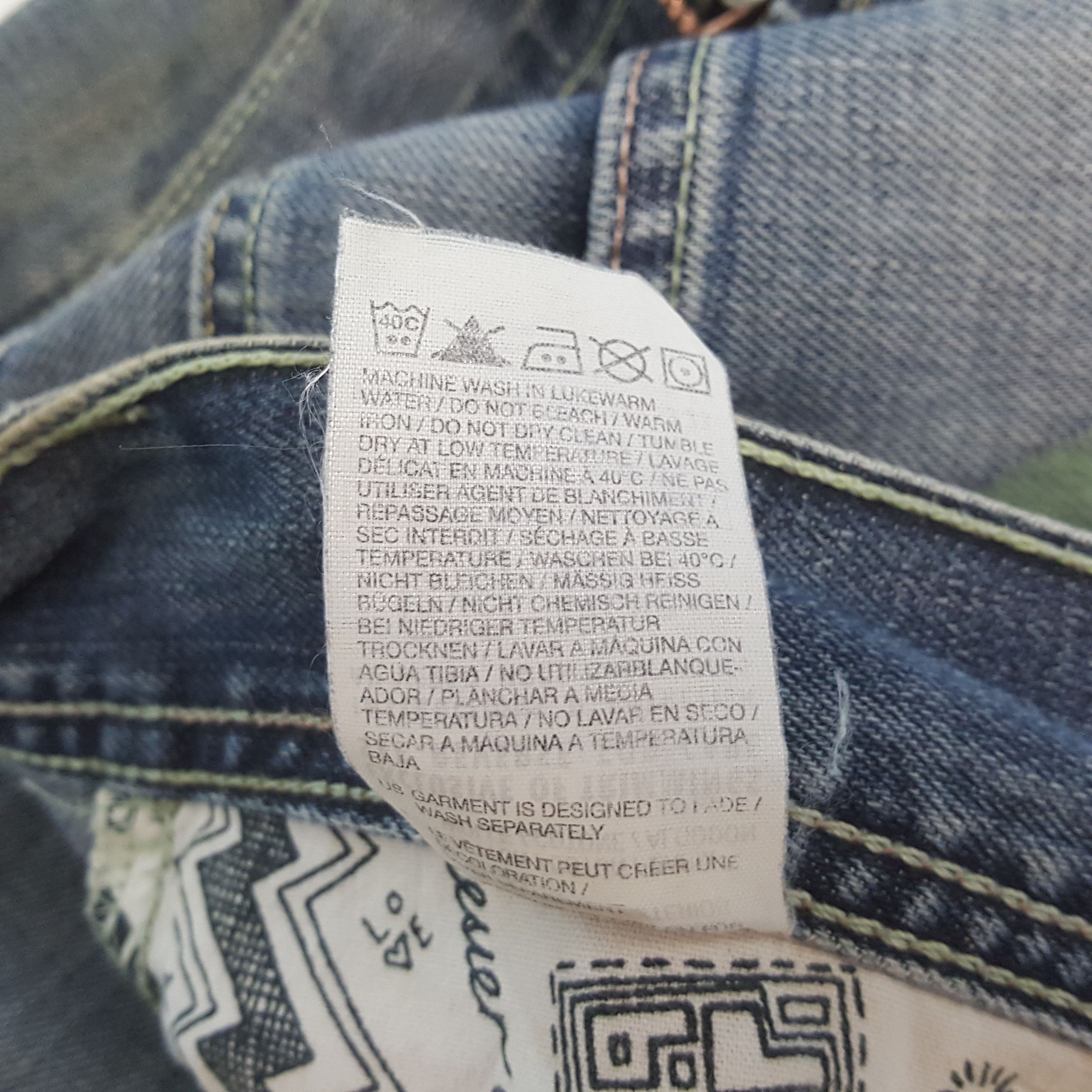 Evisu Evisu x Puma Japanese Brand Custom Daicock Jeans RR27 Size US 34 / EU 50 - 15 Thumbnail