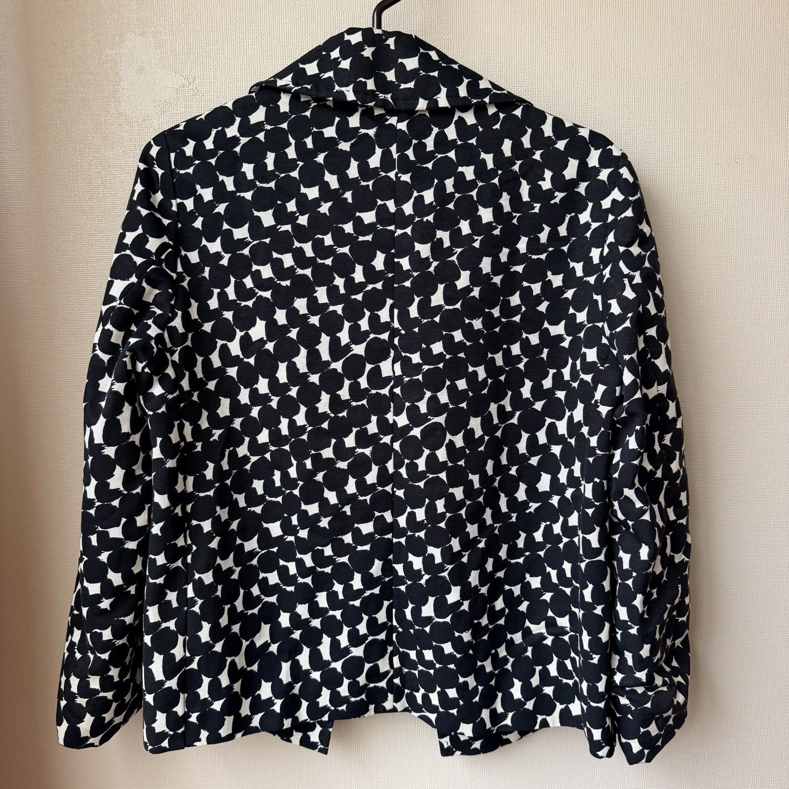 Max Mara Max Mara Blazer Jacket Womens US 10 Black White Abstract Size L / US 10 / IT 46 - 3 Thumbnail
