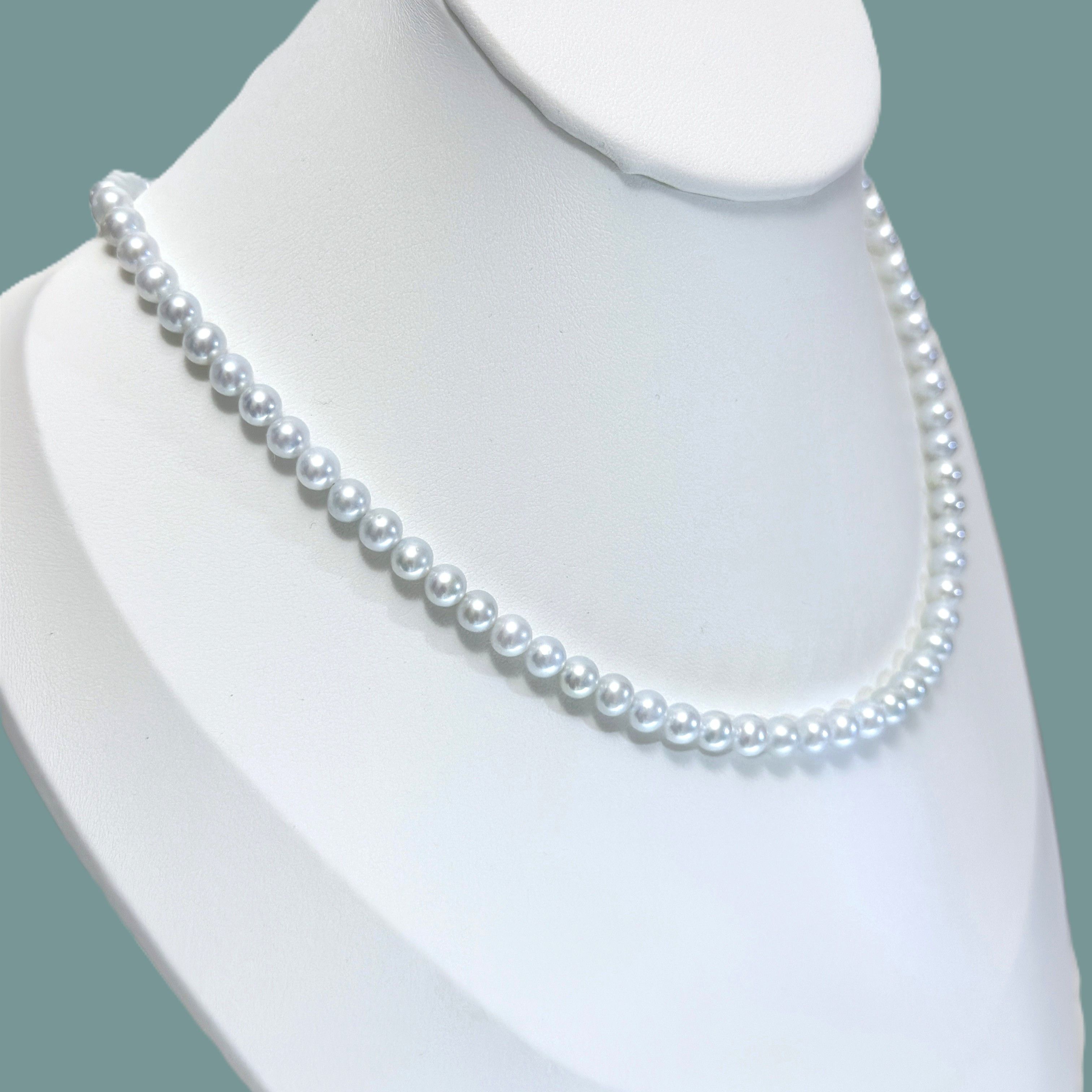 Designer Cold Blue Pearl Necklace Size ONE SIZE - 4 Thumbnail