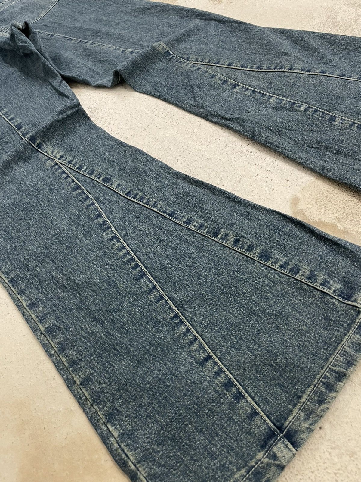 Japanese Brand Heyboo Tornado Mart Style Laces Flare Bow Denim Size US 32 / EU 48 - 14 Thumbnail