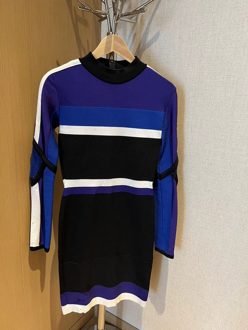Versace Versace Striped long-sleeved dress Size S / US 4 / IT 40 - 1 Thumbnail