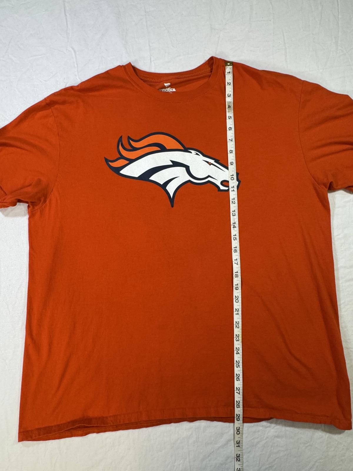 Designer NFL Team Apparel Fanatics Denver Broncos Men’s T-Shirt 2XL Size US XXL / EU 58 / 5 - 6 Thumbnail