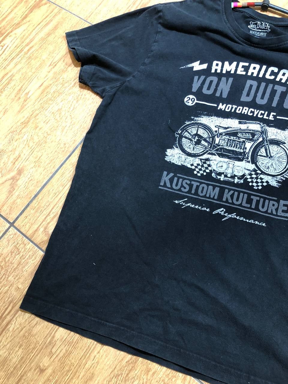 Von Dutch Oversized Cropped Von Dutch Moto Tee Size US XL / EU 56 / 4 - 11 Thumbnail