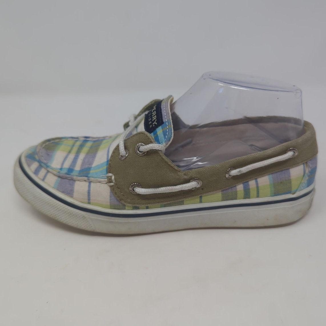 Sperry Sperry Topsider Blue Green Plaid Boat Shoes Womens Size 6 Size US 6 / IT 36 - 2 Thumbnail