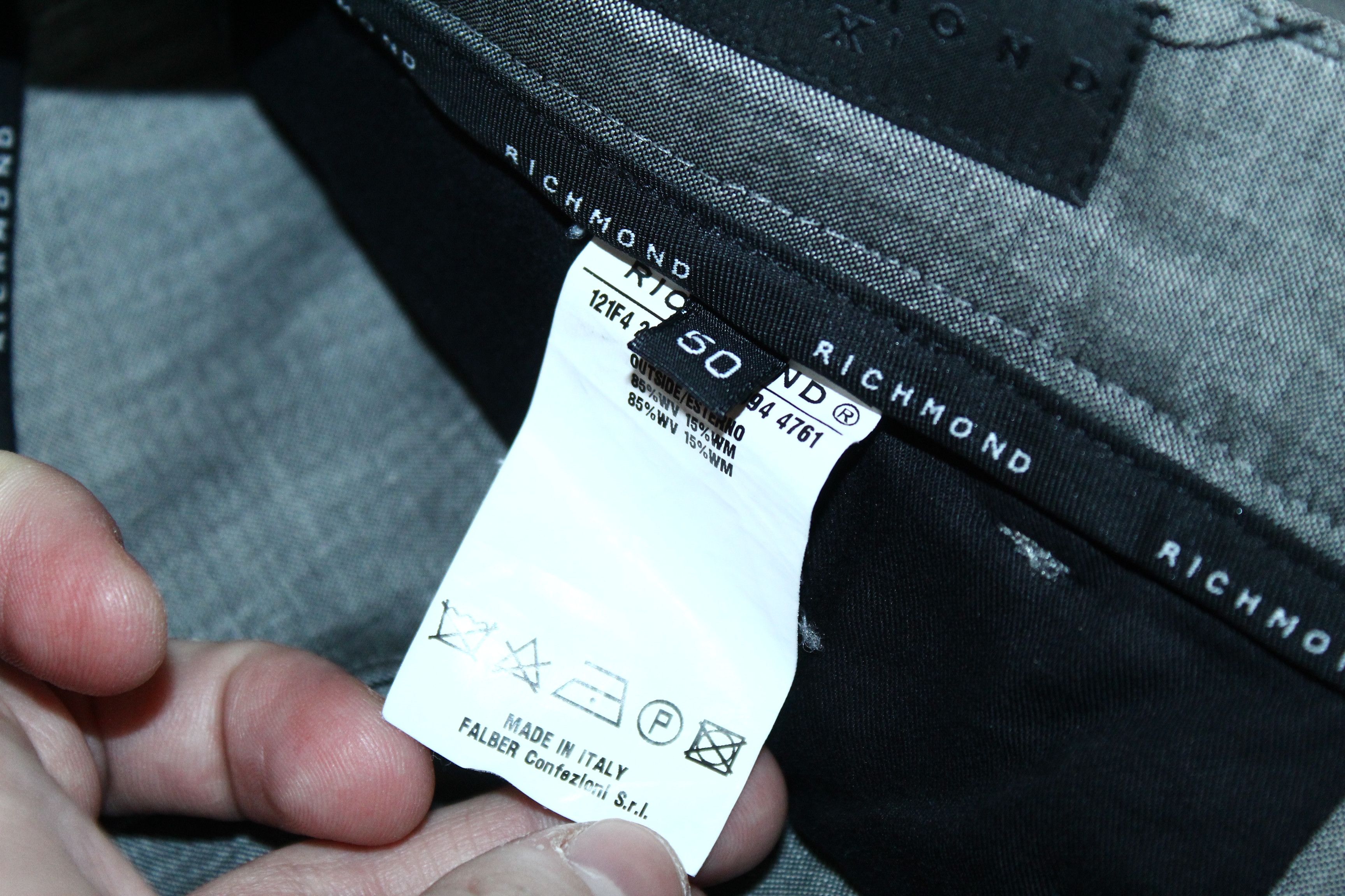 John Richmond John Richmond X Slim Fit Bespoke Virgin Wool Casual Trousers Size US 34 / EU 50 - 8 Thumbnail