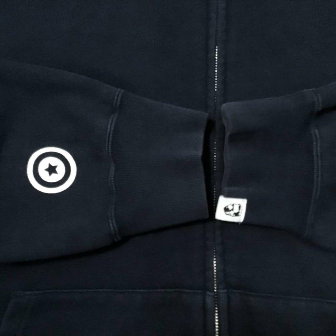 Bape × Nigo 2007 BAPE Blue camo x Navy shark full zip hoodie APE NIGO Size US L / EU 52-54 / 3 - 6 Thumbnail