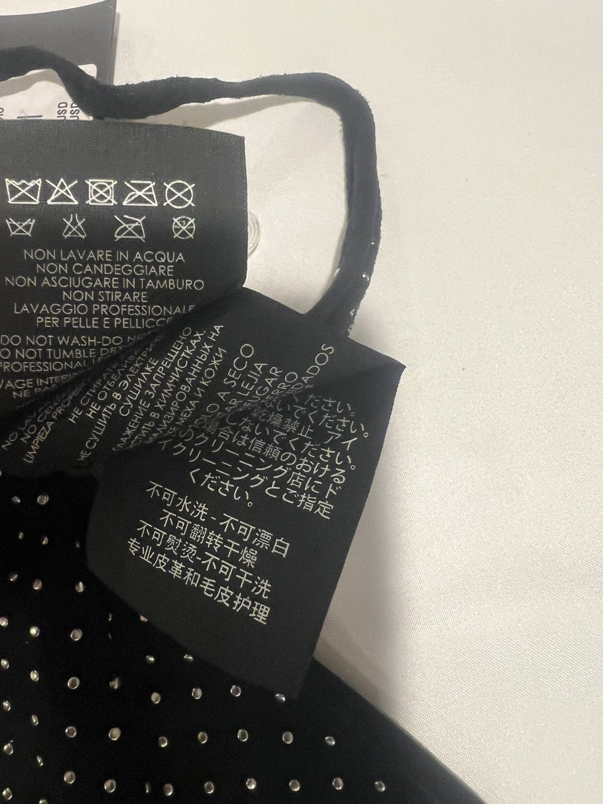 Saint Laurent Paris Saint Laurent suede triangle dotted scarf. $1500 Size ONE SIZE - 10 Thumbnail