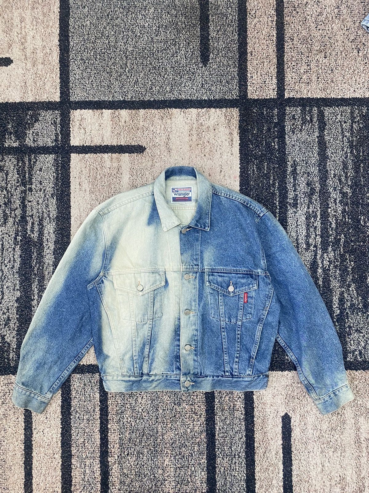 Wrangler Vtg Wrangler Spirit Of America Sun Faded Colour Denim Jacket Size US M / EU 48-50 / 2 - 2 Thumbnail