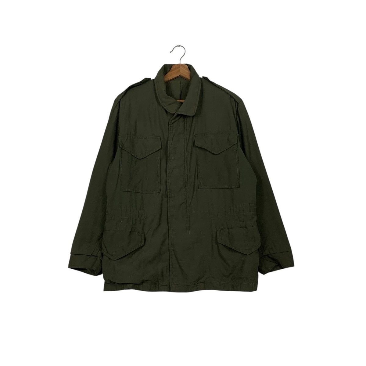 Vintage Vintage Olive Green Army Military Field Jacket #2304-C102 Size US L / EU 52-54 / 3 - 1 Thumbnail