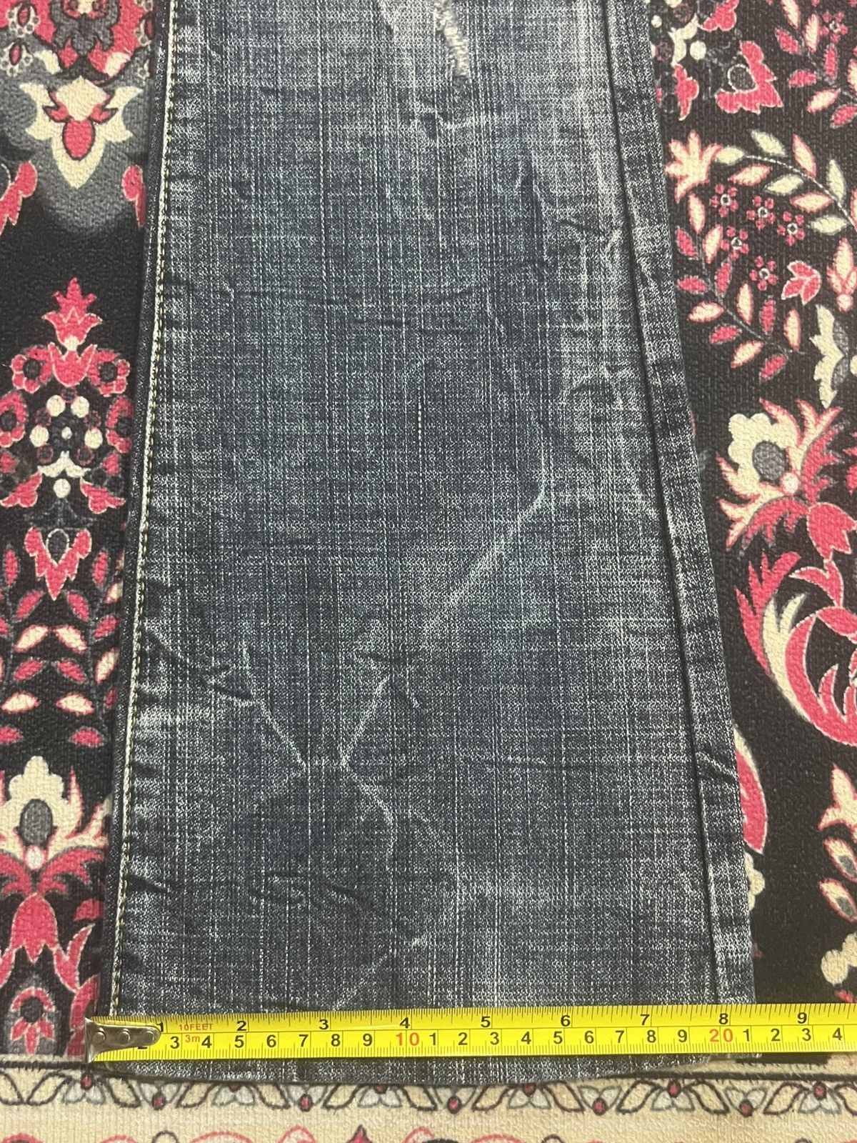 If Six Was Nine Vintage Y2K Japan Maraxia Heavily Destroyed Flare Jeans Size 26" / US 2 / IT 38 - 16 Thumbnail