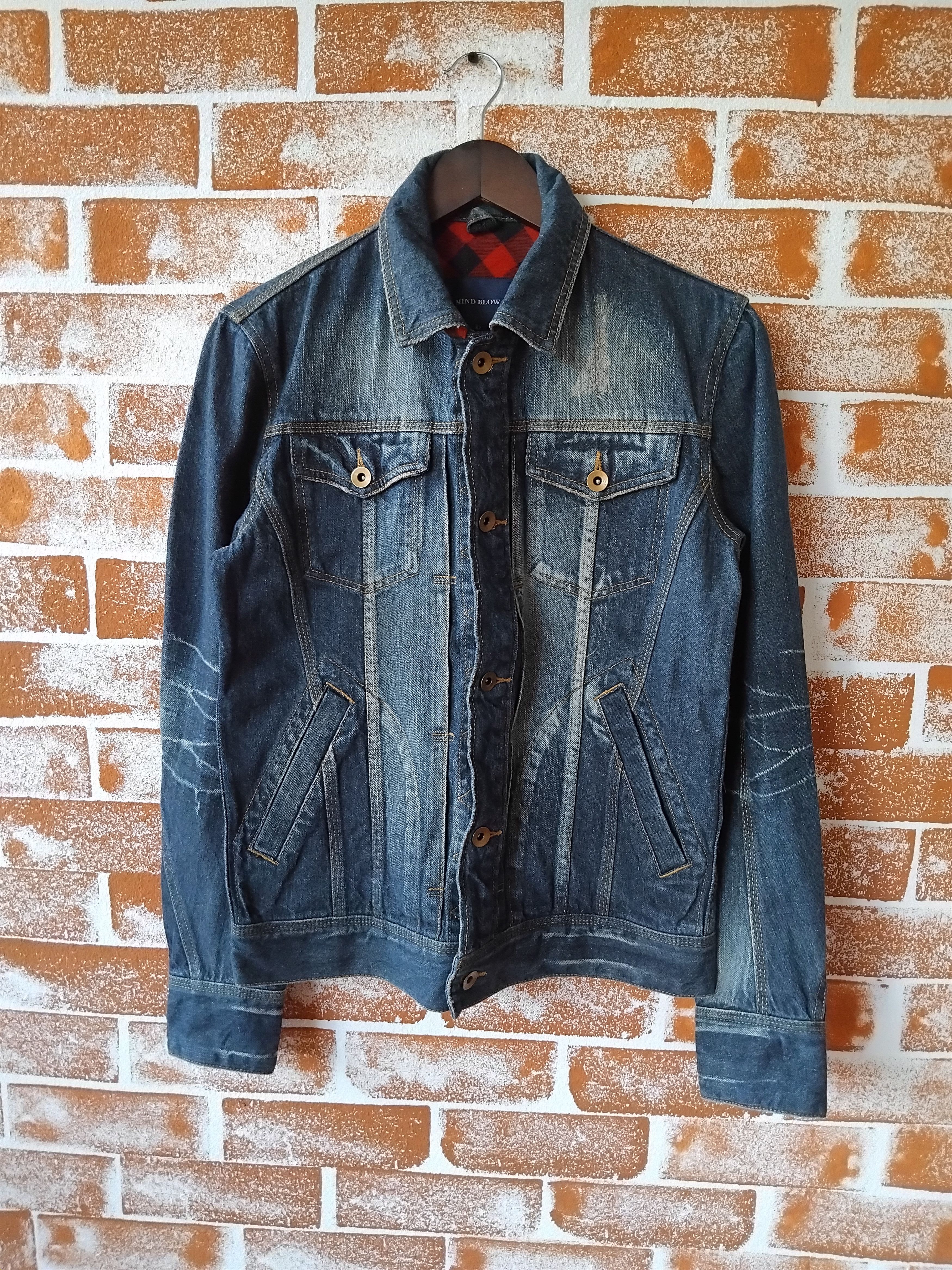 If Six Was Nine 💥Mind Blow Japanese style acid wash denim jacket Size US M / EU 48-50 / 2 - 1 Thumbnail